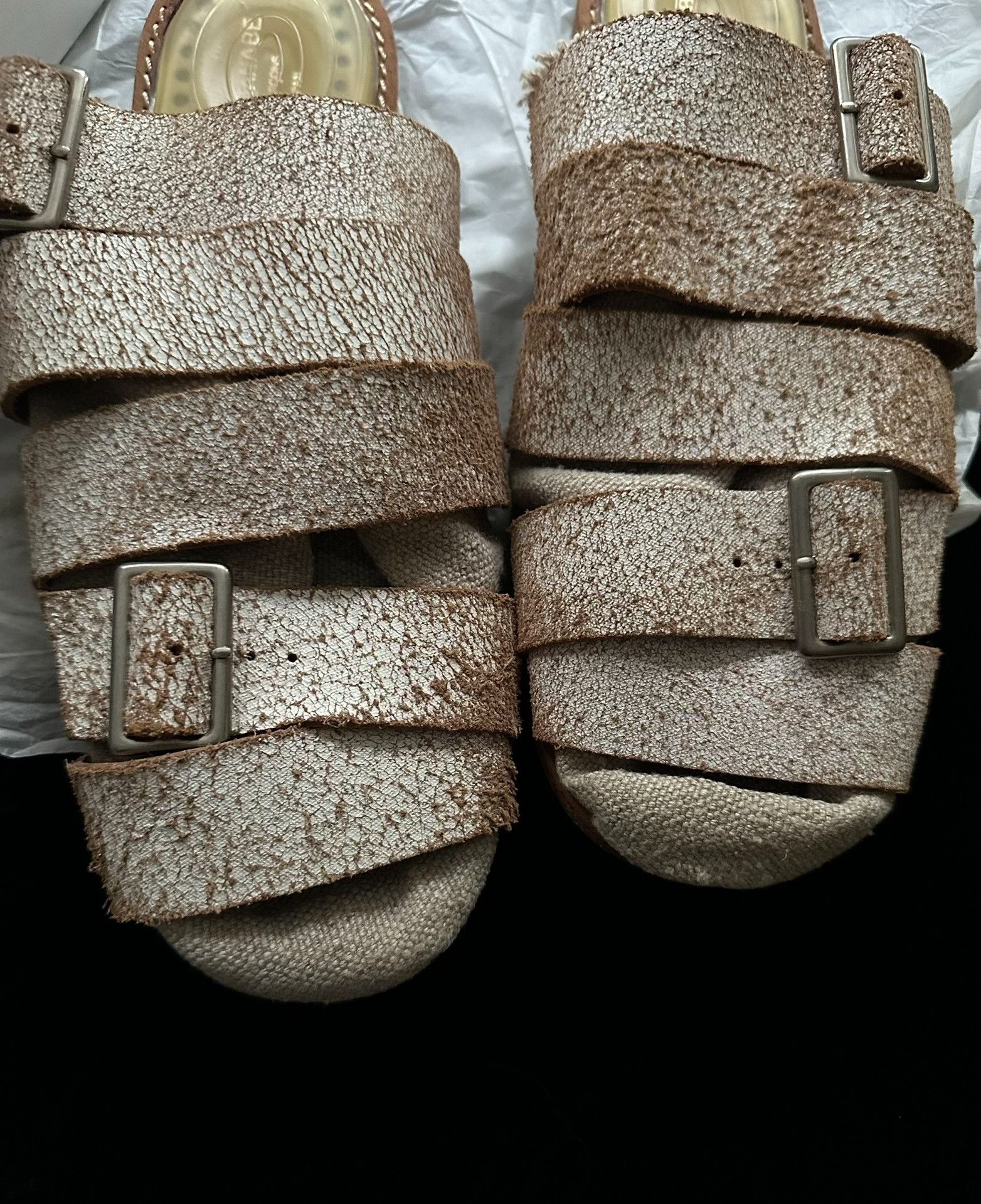 Junya Watanabe Junya Watanabe 2003 Runway Leather Mules Size US 6 / IT 36 - 5 Thumbnail
