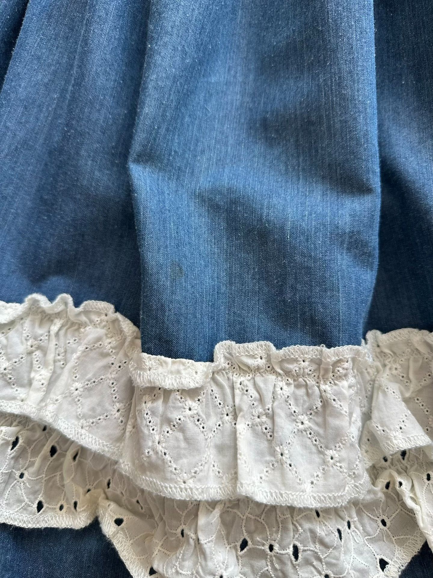 Rei Kawakubo Comme des Garçons 2017 Tricot Denim Dress Size M / US 6-8 / IT 42-44 - 9 Thumbnail