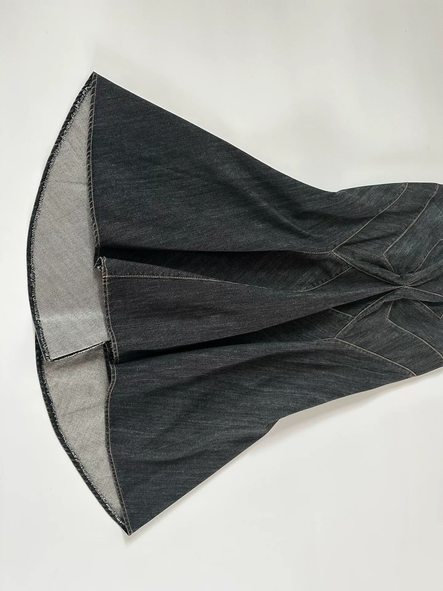 Junya Watanabe Junya Watanabe AD2008 Denim Flared Skirt Size 34" / US 12 / IT 48 - 5 Thumbnail