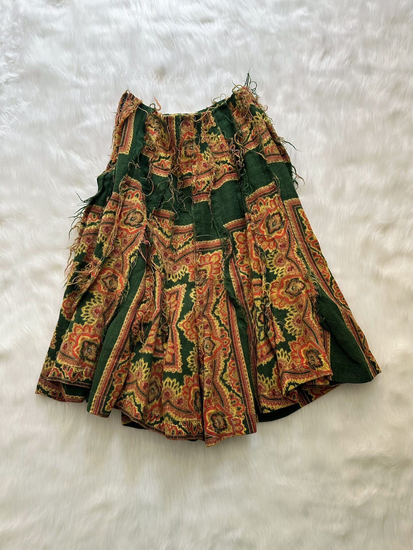 Rei Kawakubo Comme des Garçons 2003 Tricot Wool Skirt Size 34" / US 12 / IT 48 - 8 Thumbnail