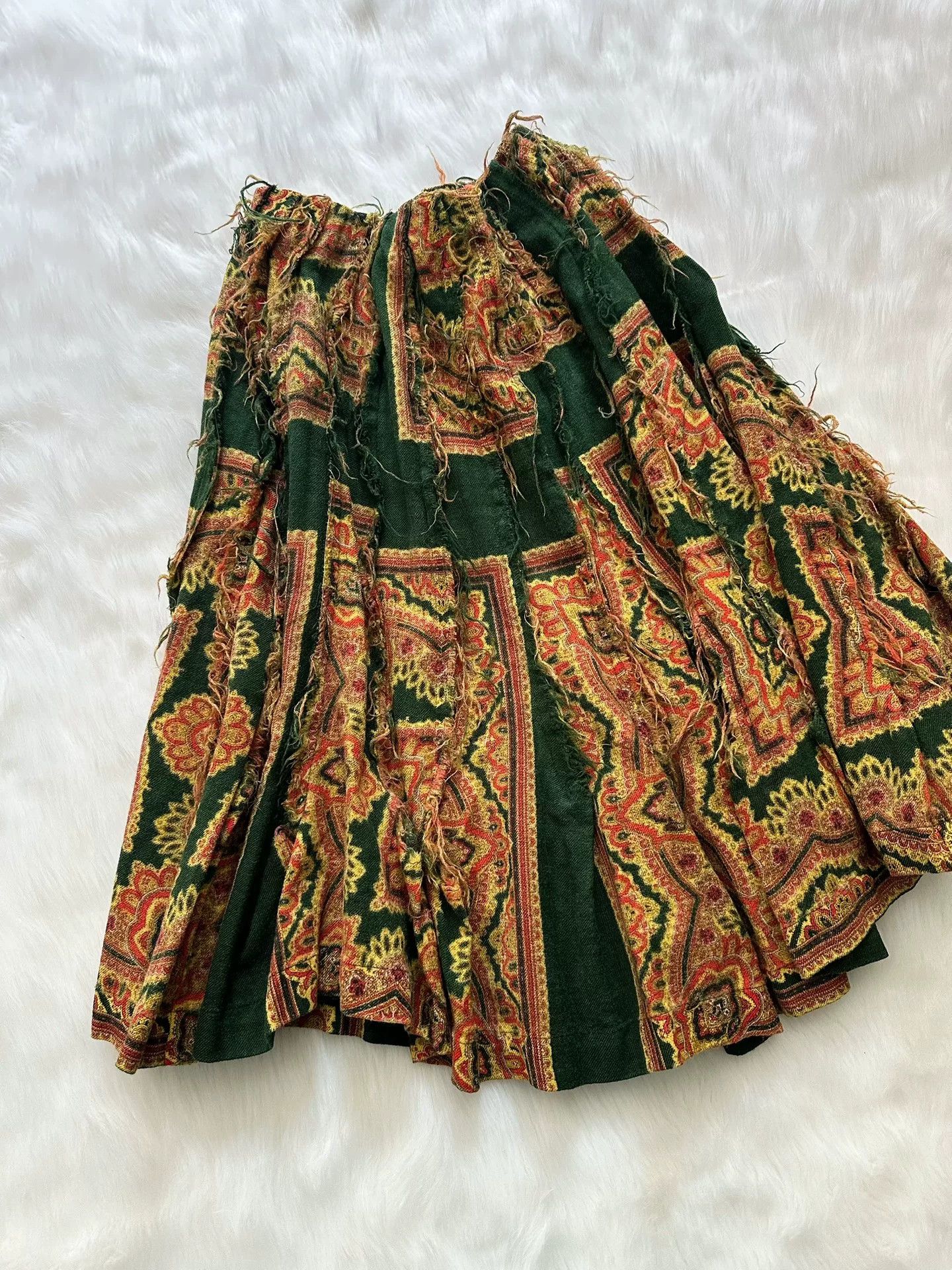 Rei Kawakubo Comme des Garçons 2003 Tricot Wool Skirt Size 34" / US 12 / IT 48 - 2 Thumbnail