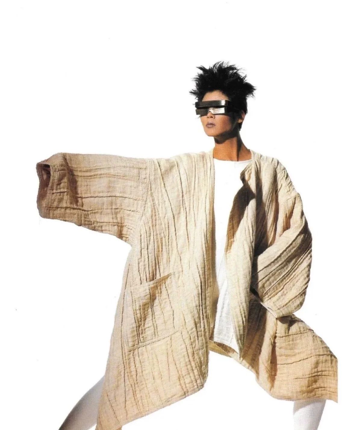 Issey Miyake Issey Miyake 1991 Permanente Haori Top Size US M / EU 48-50 / 2 - 2 Thumbnail