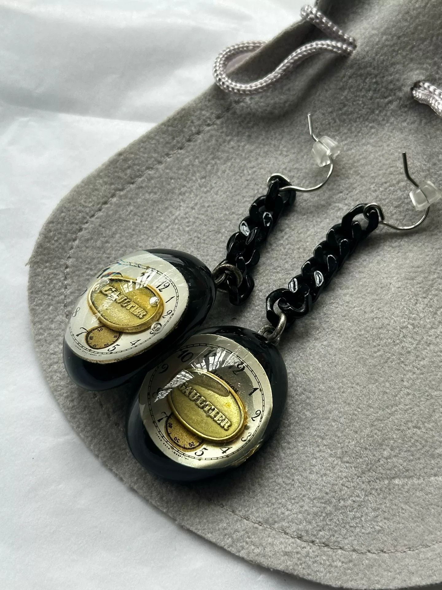 Jean Paul Gaultier Jean Paul Gaultier Vintage Clock Hand Earrings Size ONE SIZE - 3 Thumbnail