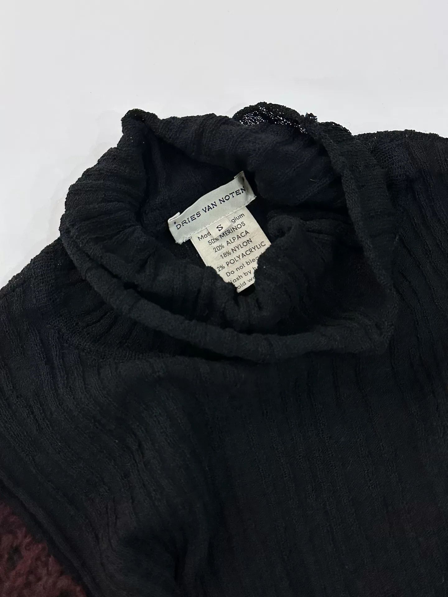 Dries Van Noten Dries Van Noten Spliced Hollow-Out Long-Sleeve Knit Size S / US 4 / IT 40 - 6 Thumbnail