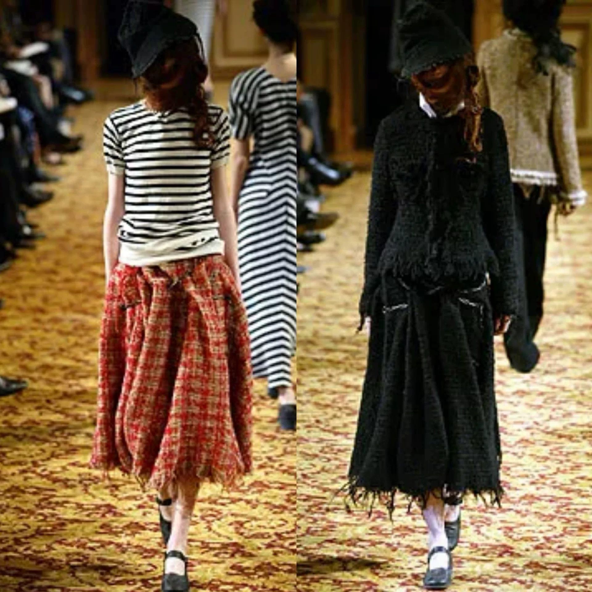 Junya Watanabe Junya Watanabe 2000 Tweed Fringe Skirt Size 33" - 9 Thumbnail