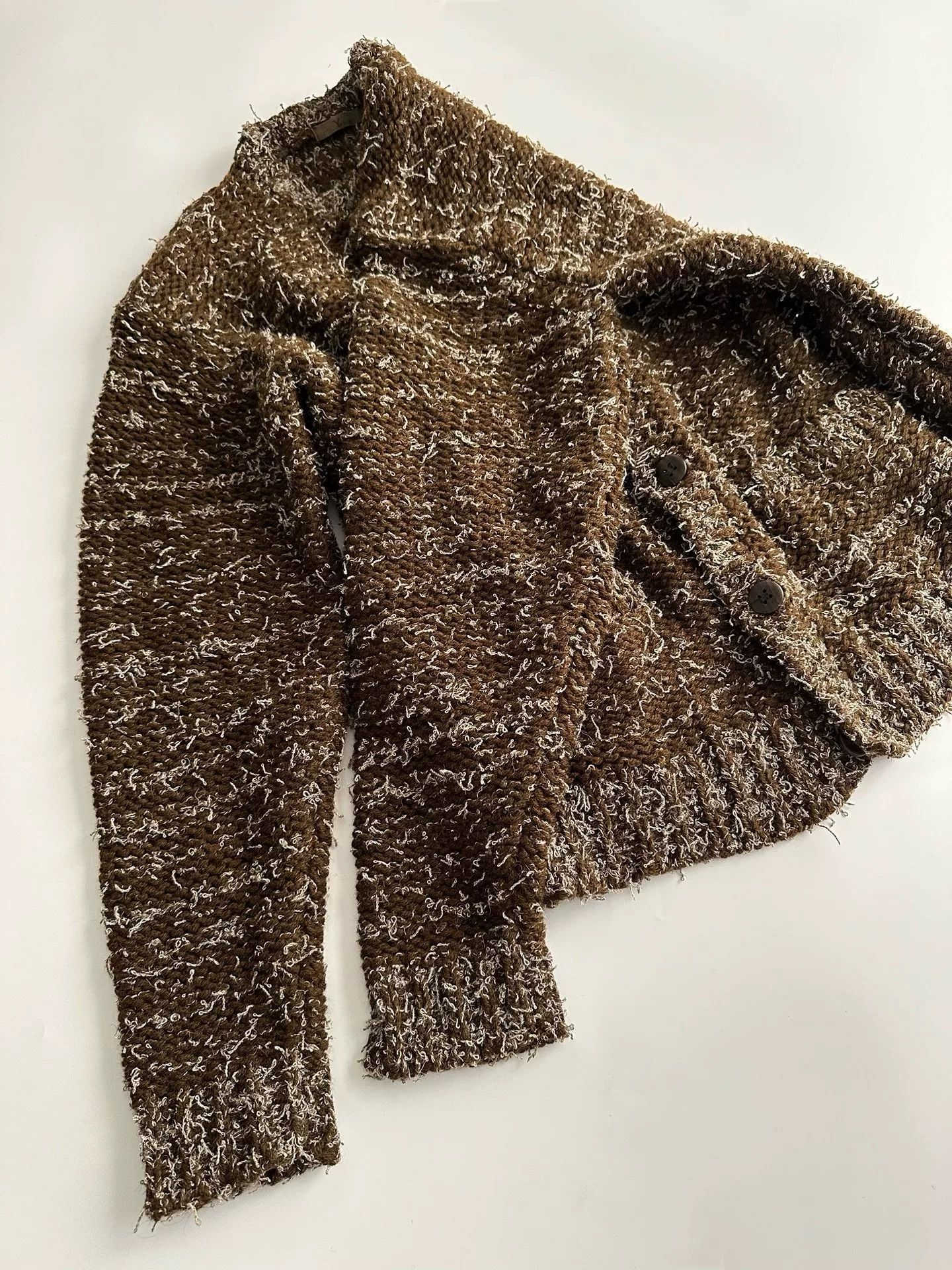 Yohji Yamamoto Y's for Men Snowflake Knit Cardigan Size US M / EU 48-50 / 2 - 4 Thumbnail