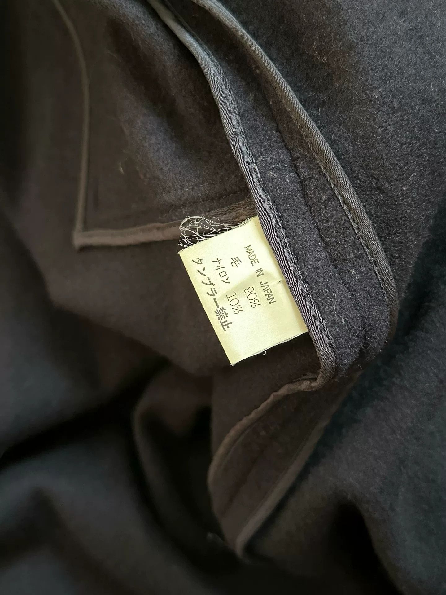Yohji Yamamoto Yohji Yamamoto Vintage Wool Coat Size US M / EU 48-50 / 2 - 8 Thumbnail