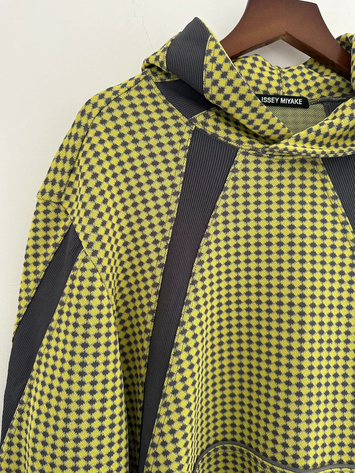 Issey Miyake Issey Miyake Green Check Pullover Sweatshirt Size US M / EU 48-50 / 2 - 6 Thumbnail