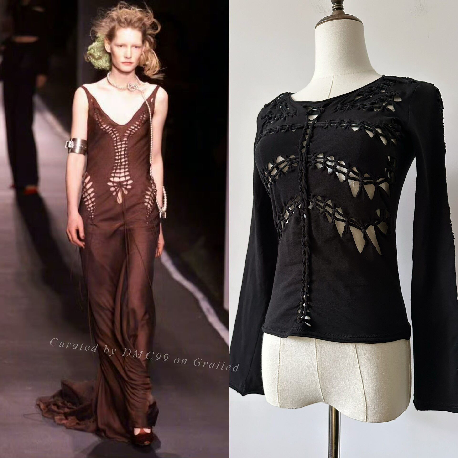 Jean Paul Gaultier Jean Paul Gaultier 2001 SS Stretch Knit Top Size S / US 4 / IT 40 - 4 Thumbnail