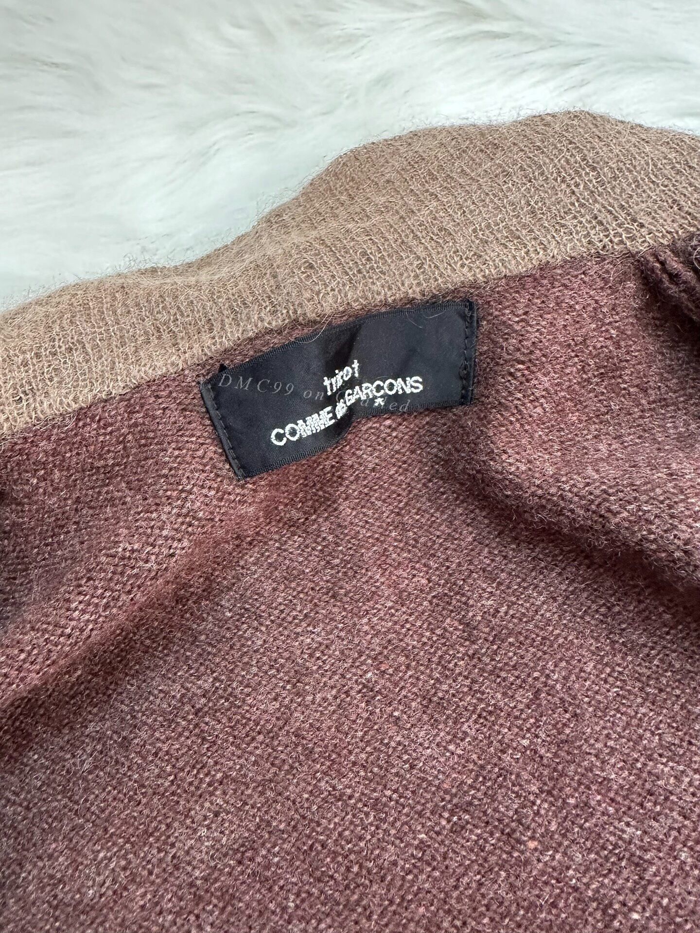 Comme des Garcons Comme des Garçons Tricot Color-Block Sweater Coat Size S / US 4 / IT 40 - 6 Thumbnail