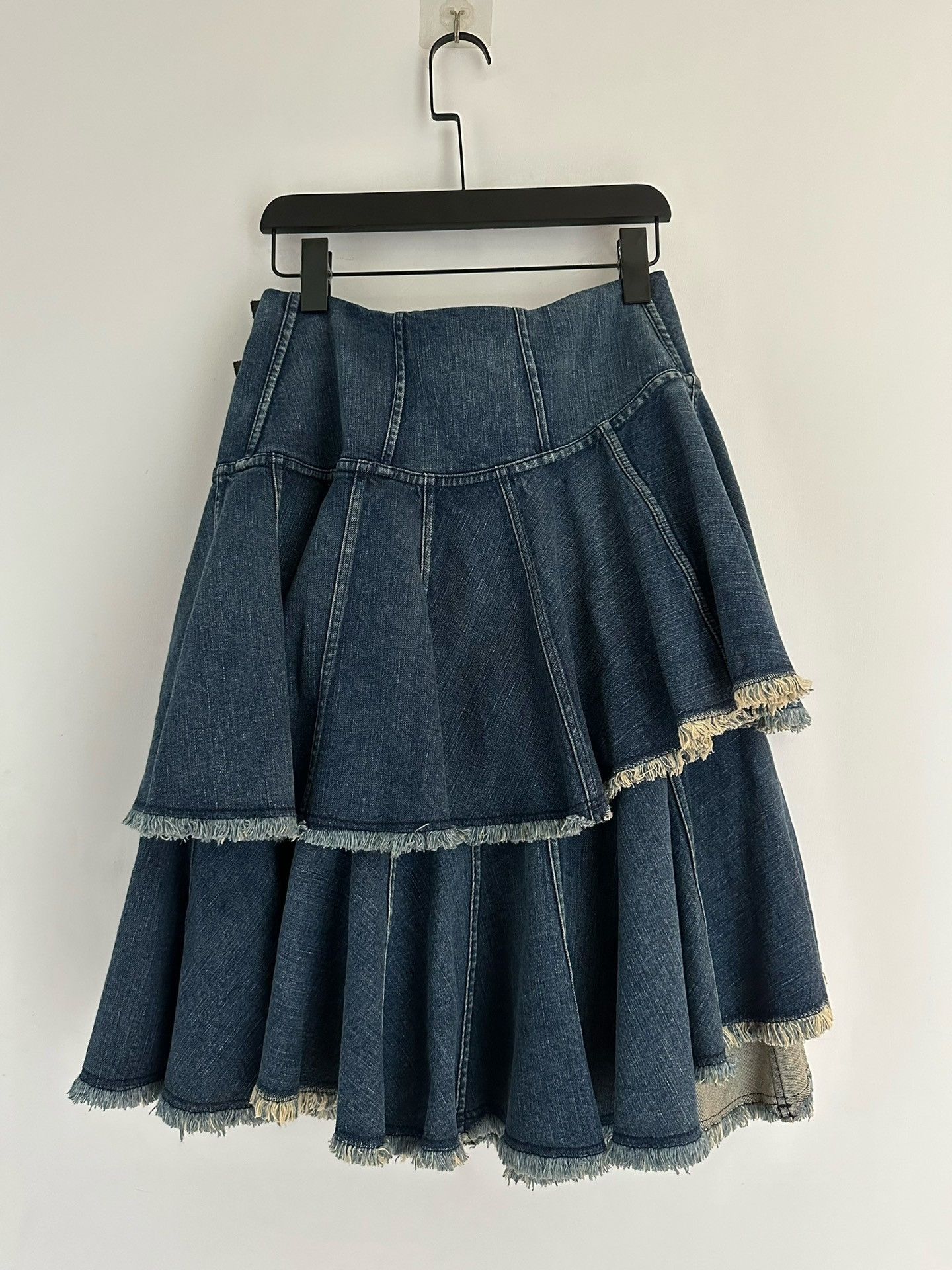 Junya Watanabe Junya Watanabe AD2015 Layered Denim Skirt Size 35" - 3 Thumbnail