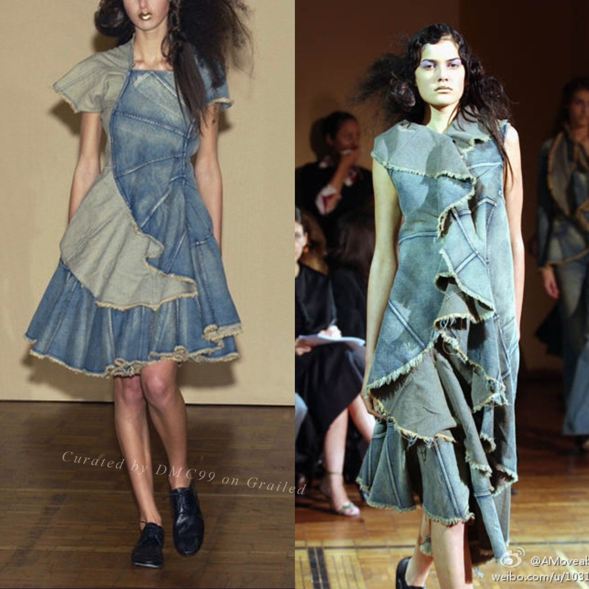 Junya Watanabe Junya Watanabe AD2015 Layered Denim Skirt Size 35" - 2 Thumbnail