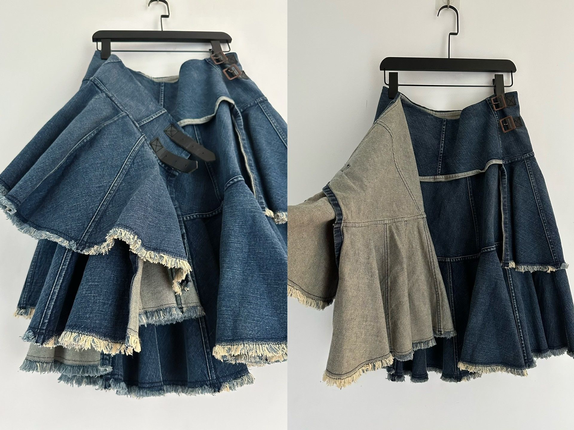 Junya Watanabe Junya Watanabe AD2015 Layered Denim Skirt Size 35" - 5 Thumbnail