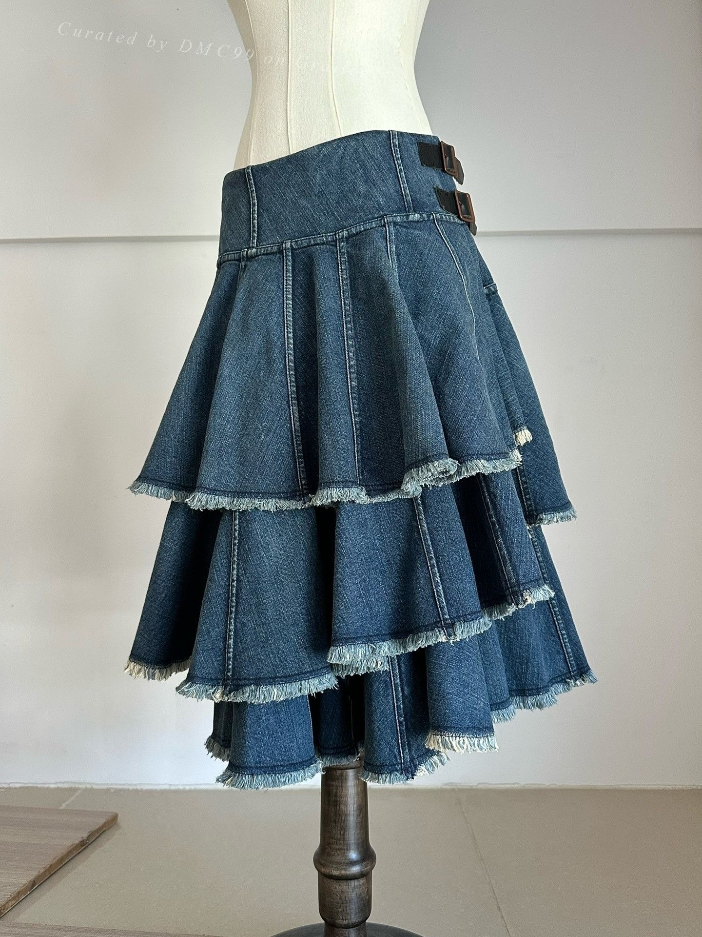 Junya Watanabe Junya Watanabe AD2015 Layered Denim Skirt Size 35" - 7 Thumbnail