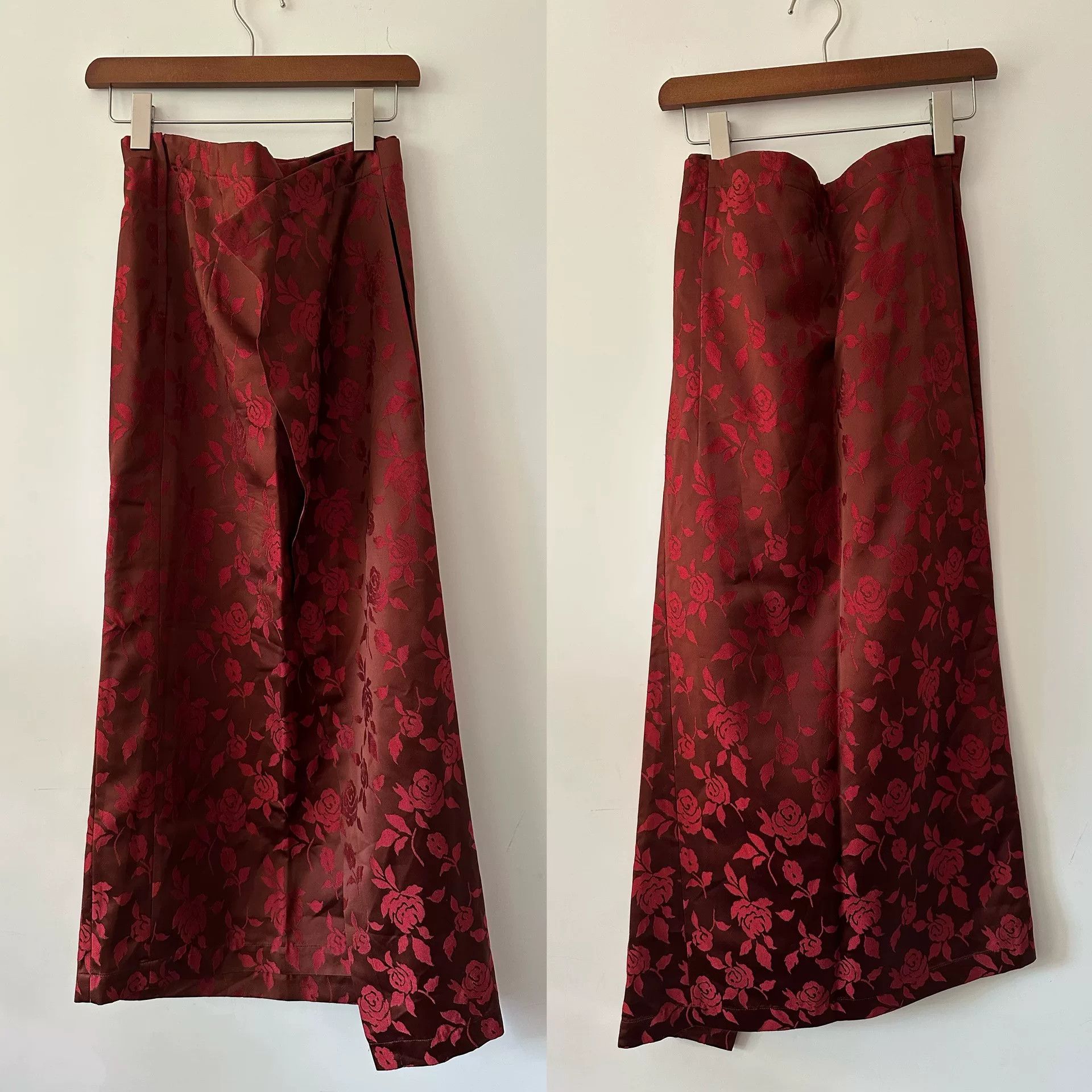 Junya Watanabe Junya Watanabe 1996 Rose Floral Skirt Size 35" - 4 Thumbnail