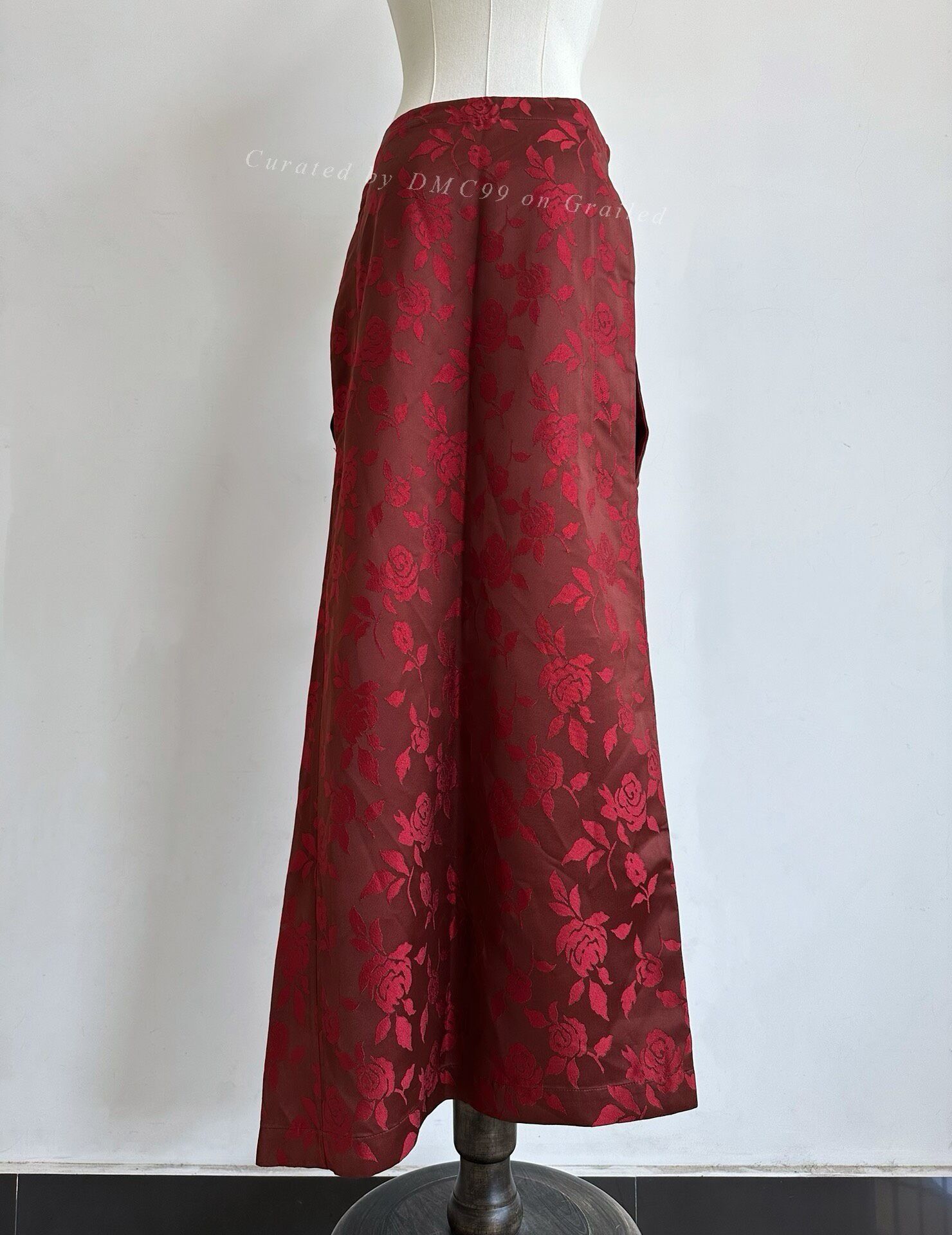 Junya Watanabe Junya Watanabe 1996 Rose Floral Skirt Size 35" - 2 Thumbnail