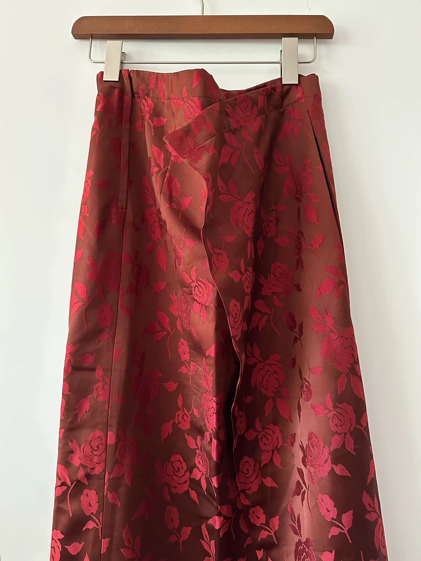 Junya Watanabe Junya Watanabe 1996 Rose Floral Skirt Size 35" - 6 Thumbnail