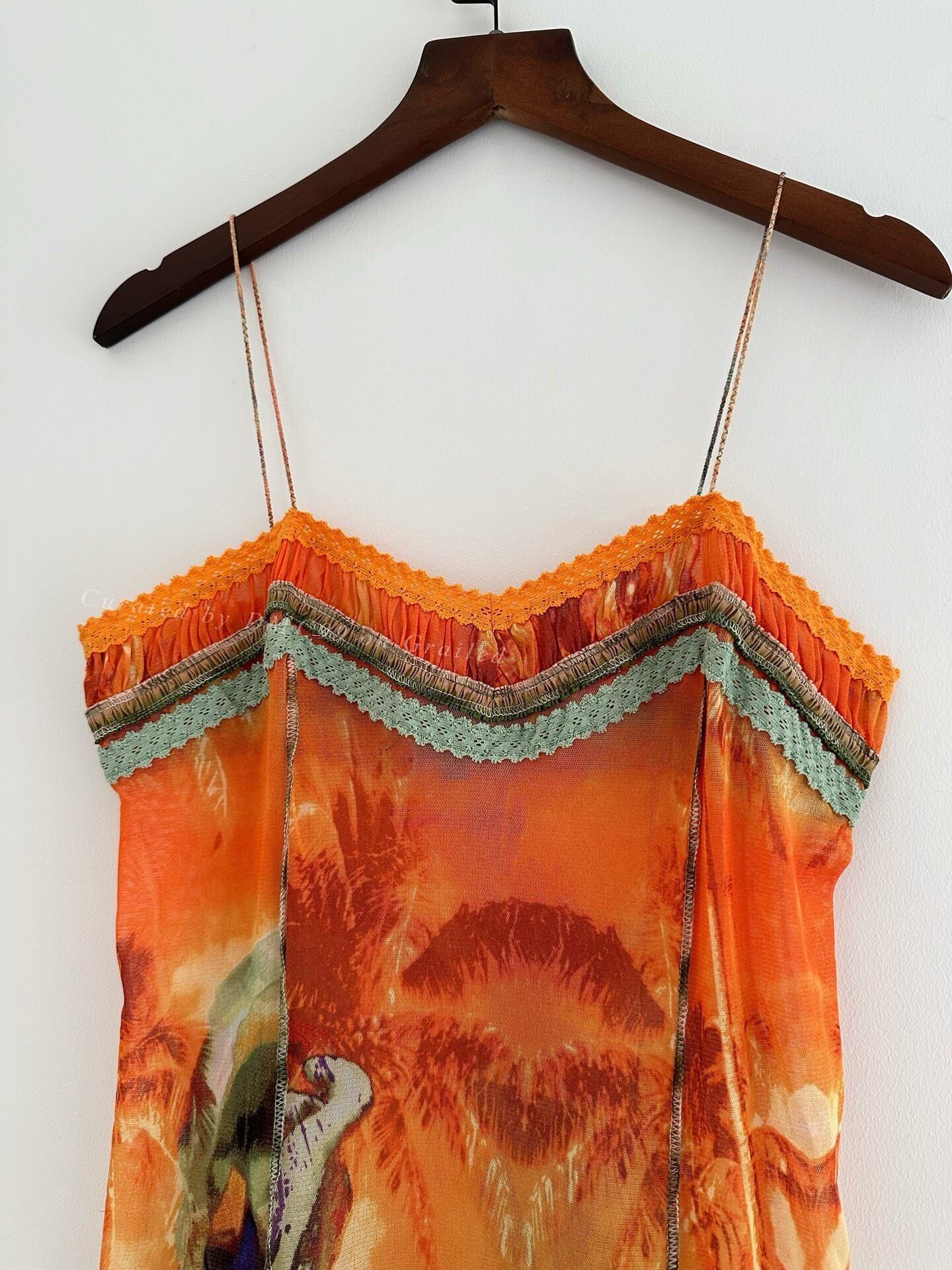Jean Paul Gaultier Jean Paul Gaultier Sunset Portrait Print Slip Dress Size S / US 4 / IT 40 - 3 Thumbnail
