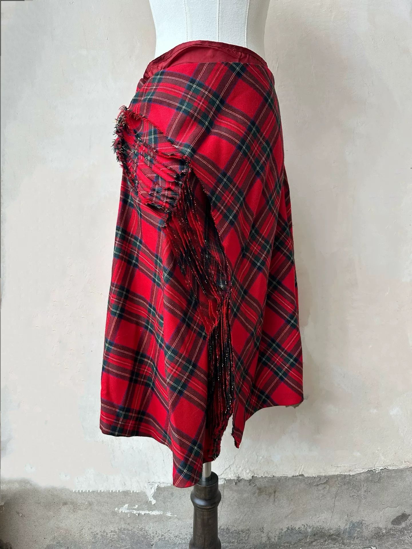 Junya Watanabe Junya Watanabe 2000 Layered Plaid Skirt Size 34" / US 12 / IT 48 - 3 Thumbnail