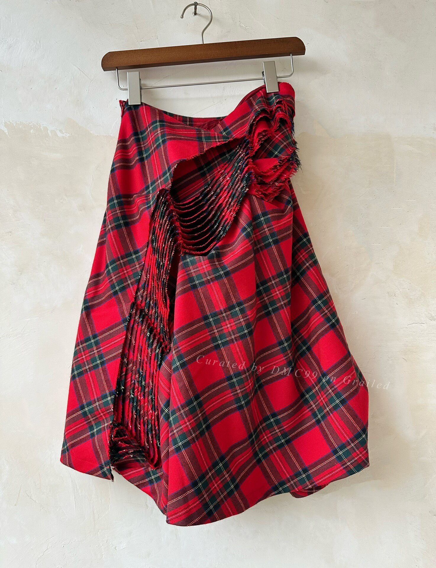 Junya Watanabe Junya Watanabe 2000 Layered Plaid Skirt Size 34" / US 12 / IT 48 - 5 Thumbnail