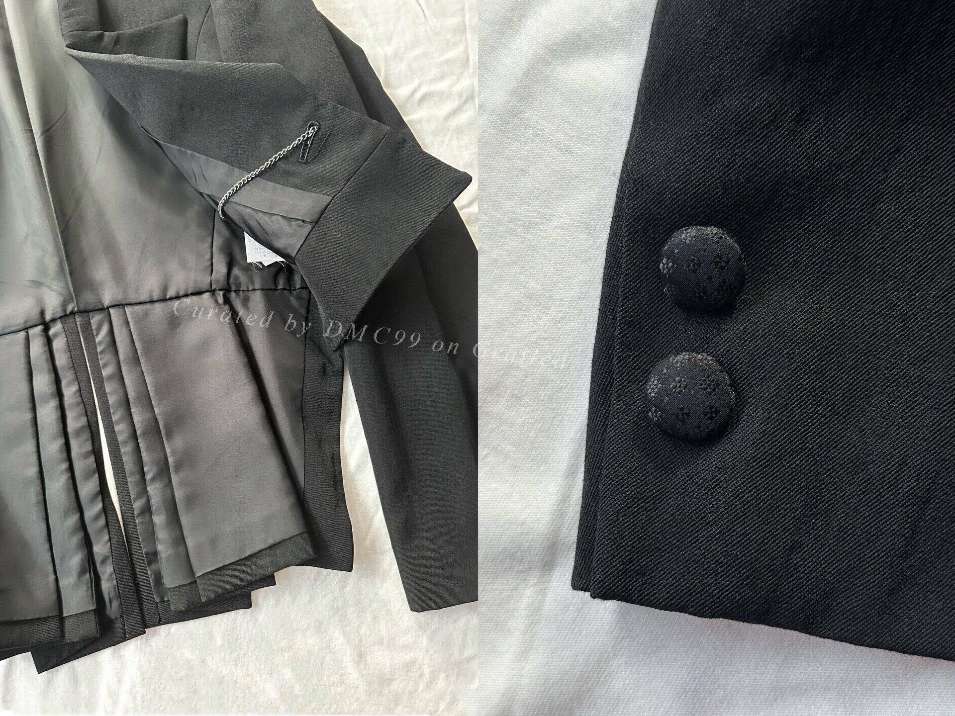 Rei Kawakubo Comme des Garçons 1988 Early Suit Jacket Size US S / EU 44-46 / 1 - 6 Thumbnail