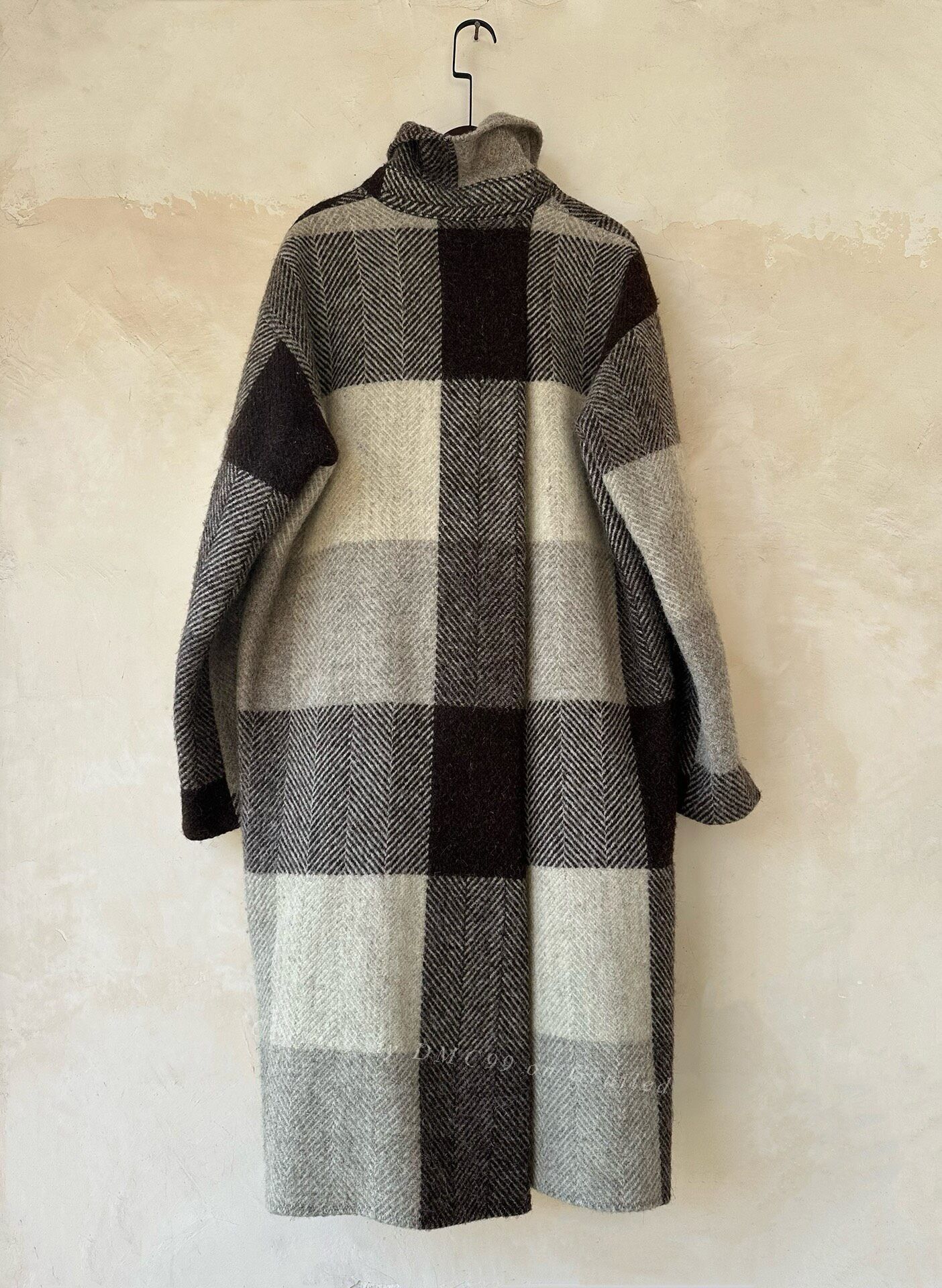 Pleats Please Issey Miyake Issey Miyake 1997 Plaid Wool Oversized Coat Size US M / EU 48-50 / 2 - 3 Thumbnail