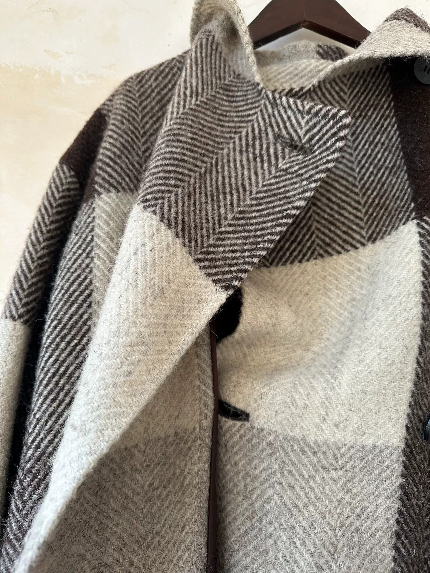 Pleats Please Issey Miyake Issey Miyake 1997 Plaid Wool Oversized Coat Size US M / EU 48-50 / 2 - 7 Thumbnail