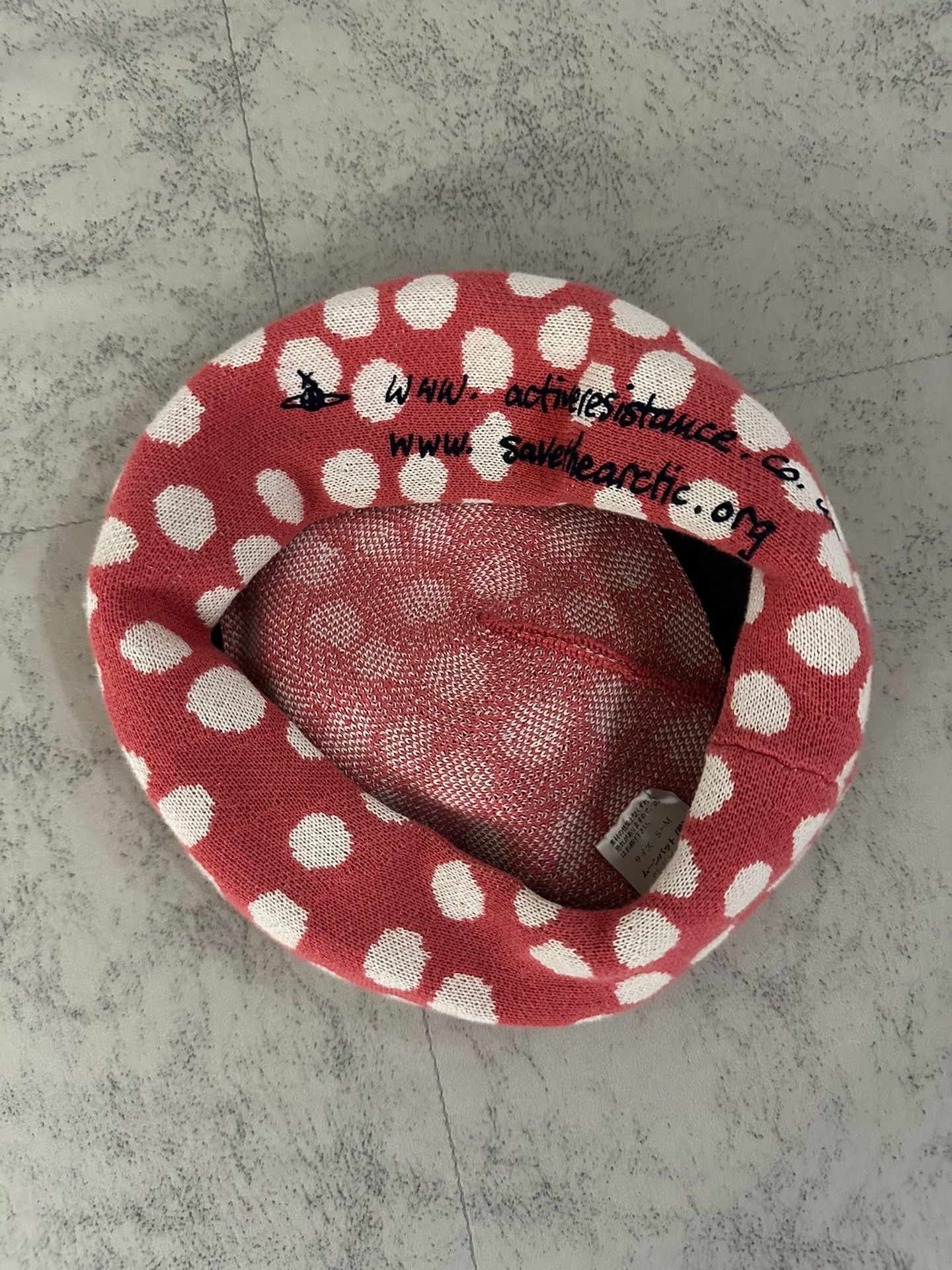 Vivienne Westwood Vivienne Westwood Vintage Pink Polka Dot Beret Size ONE SIZE - 2 Thumbnail