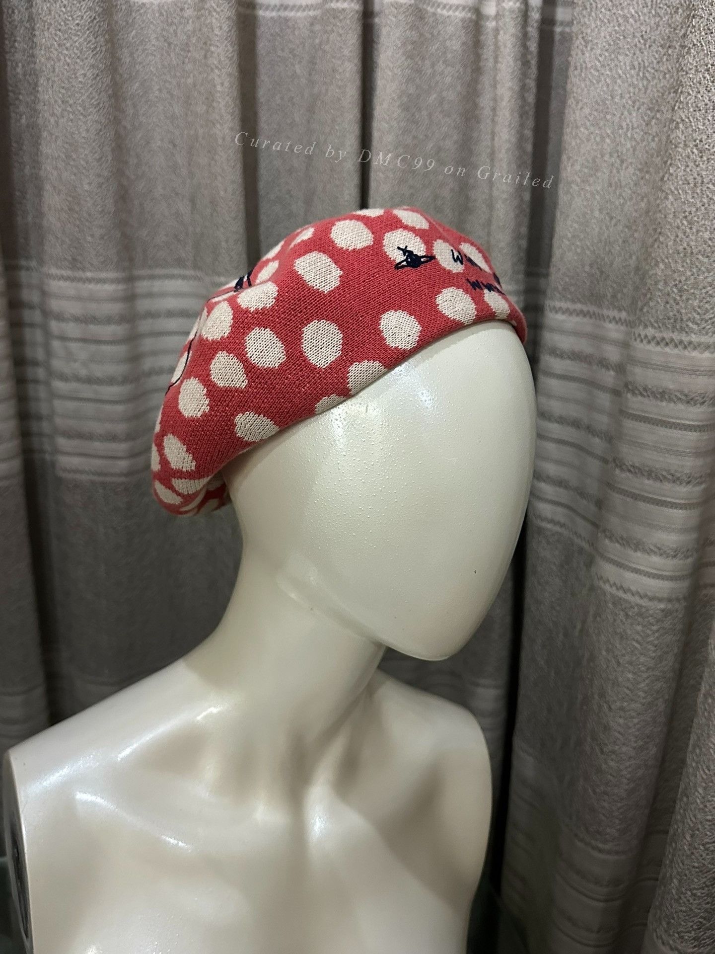 Vivienne Westwood Vivienne Westwood Vintage Pink Polka Dot Beret Size ONE SIZE - 8 Thumbnail