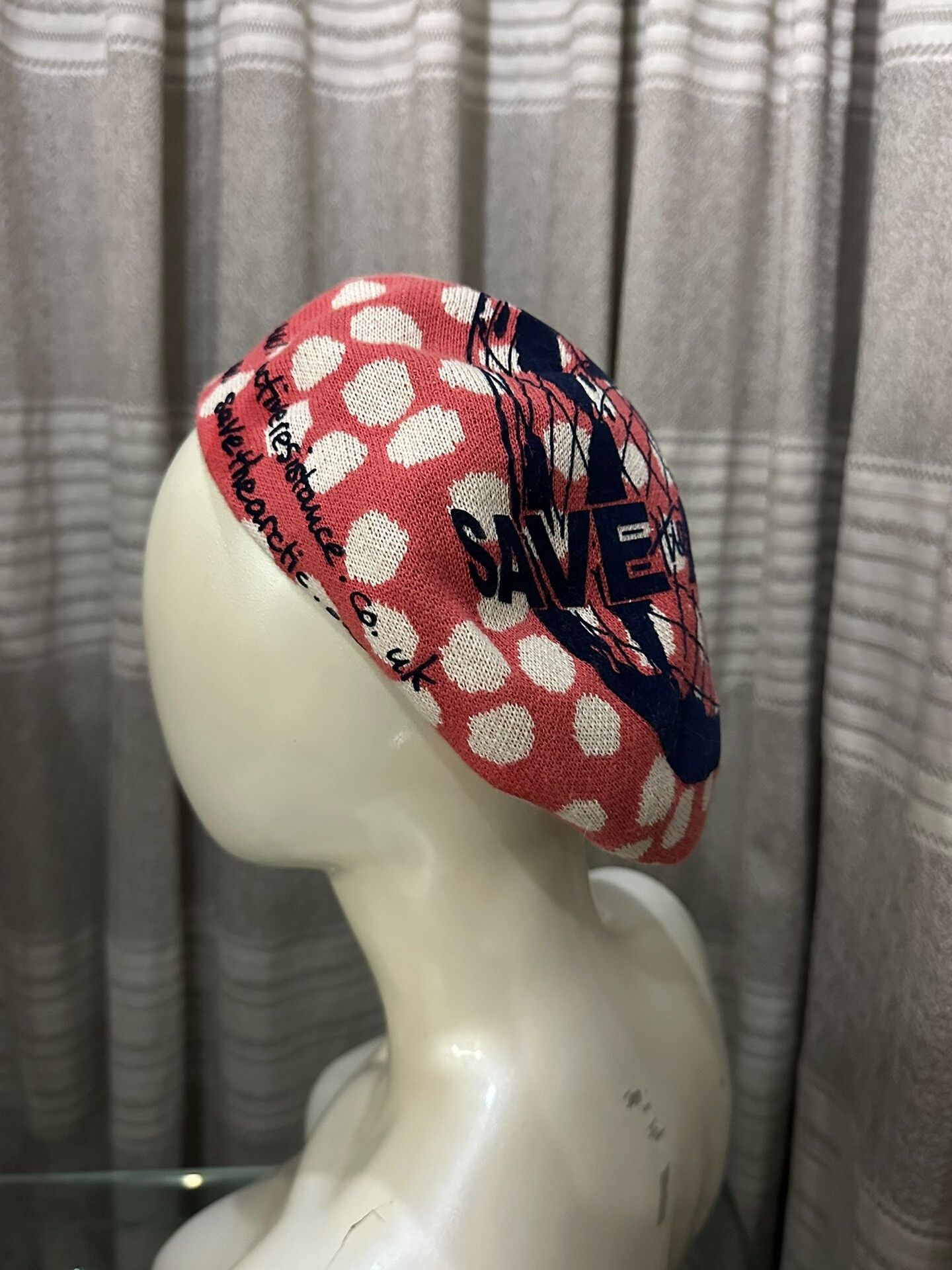 Vivienne Westwood Vivienne Westwood Vintage Pink Polka Dot Beret Size ONE SIZE - 6 Thumbnail