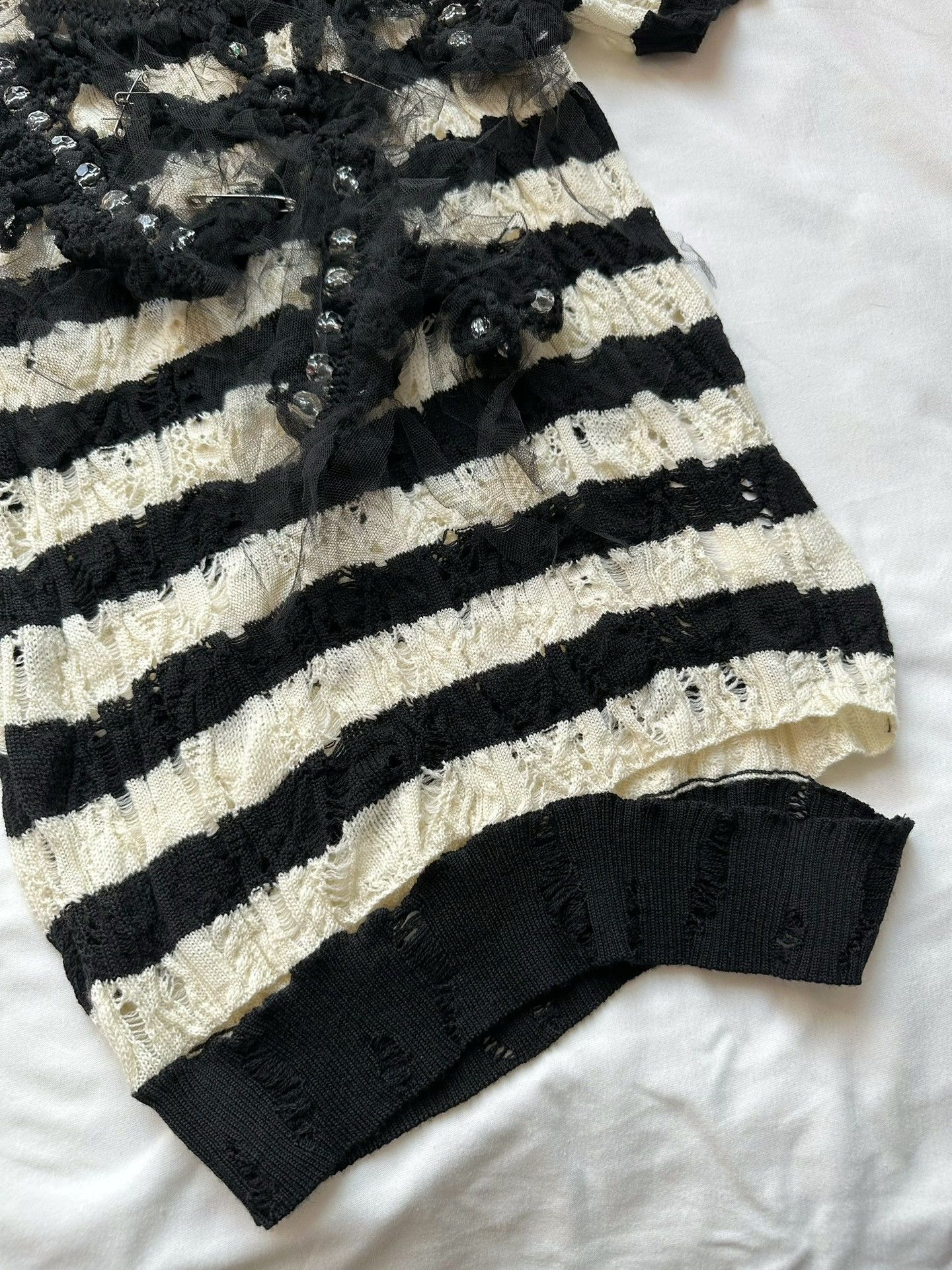 Rei Kawakubo Tao Comme des Garçons Knit Short-Sleeve Size S / US 4 / IT 40 - 6 Thumbnail