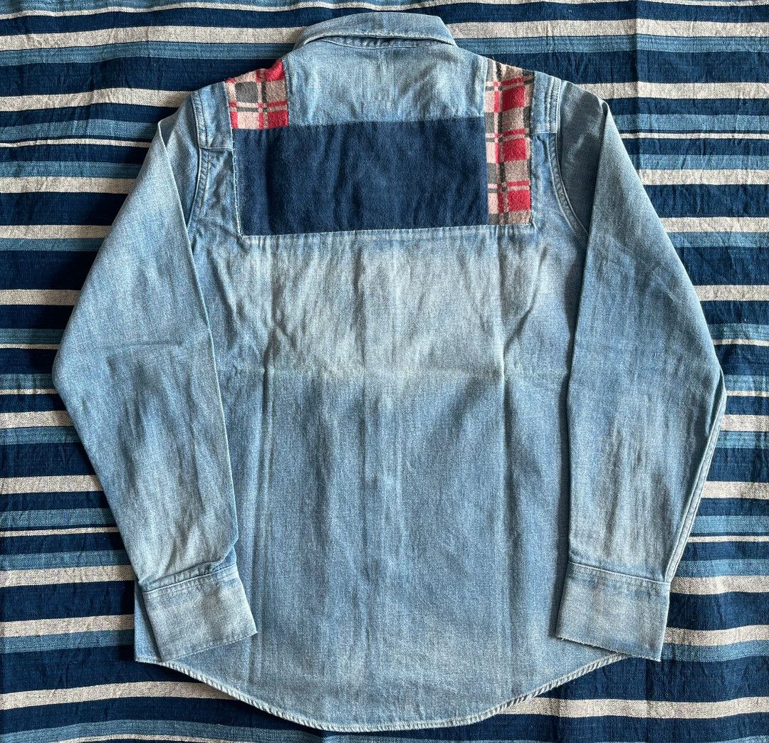 Visvim visvim ss shirt dmgd (p.w.) Size US M / EU 48-50 / 2 - 4 Thumbnail
