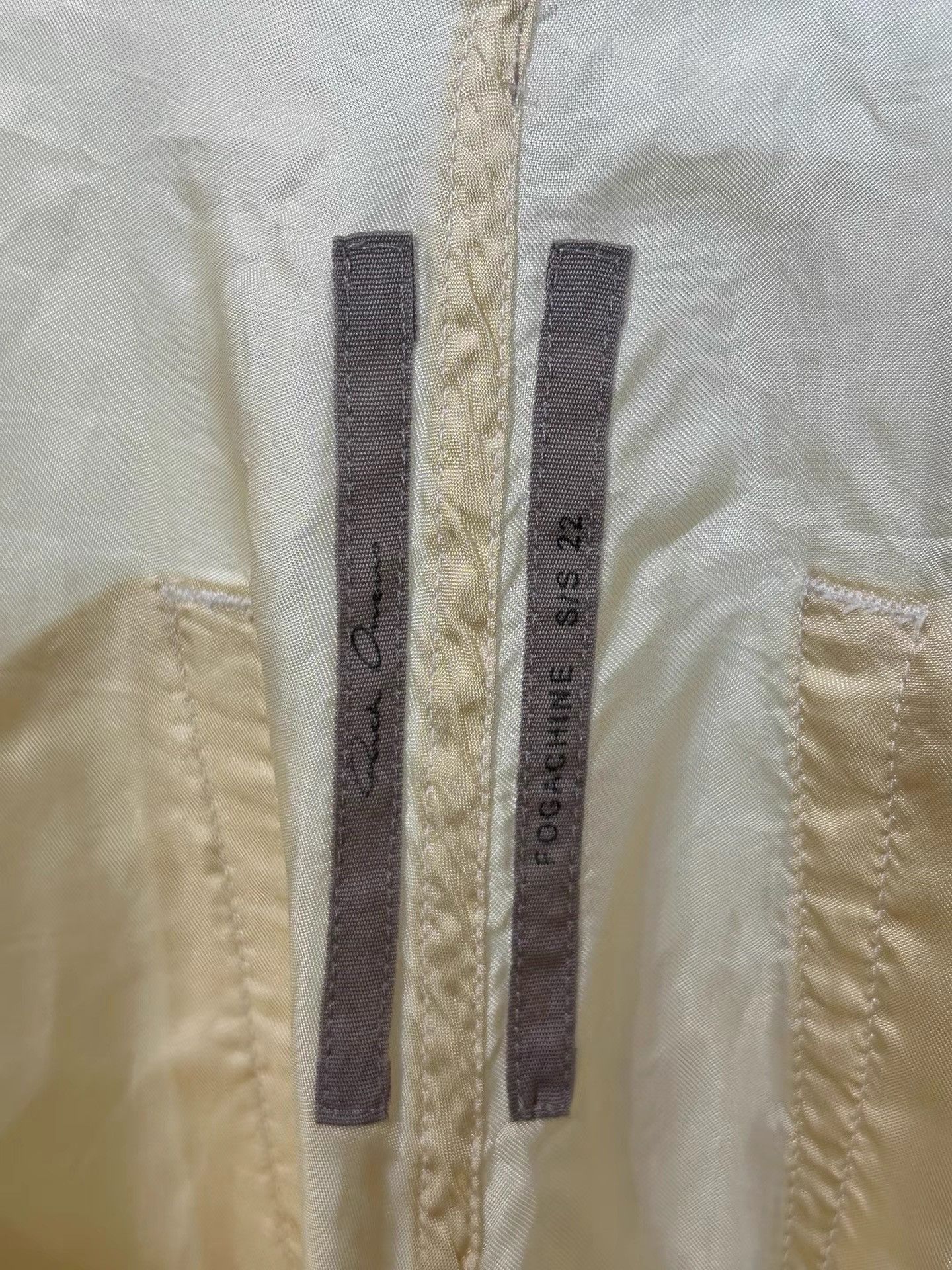 Rick Owens Beige Wide Leg Silk Pants Size US 32 / EU 48 - 8 Thumbnail