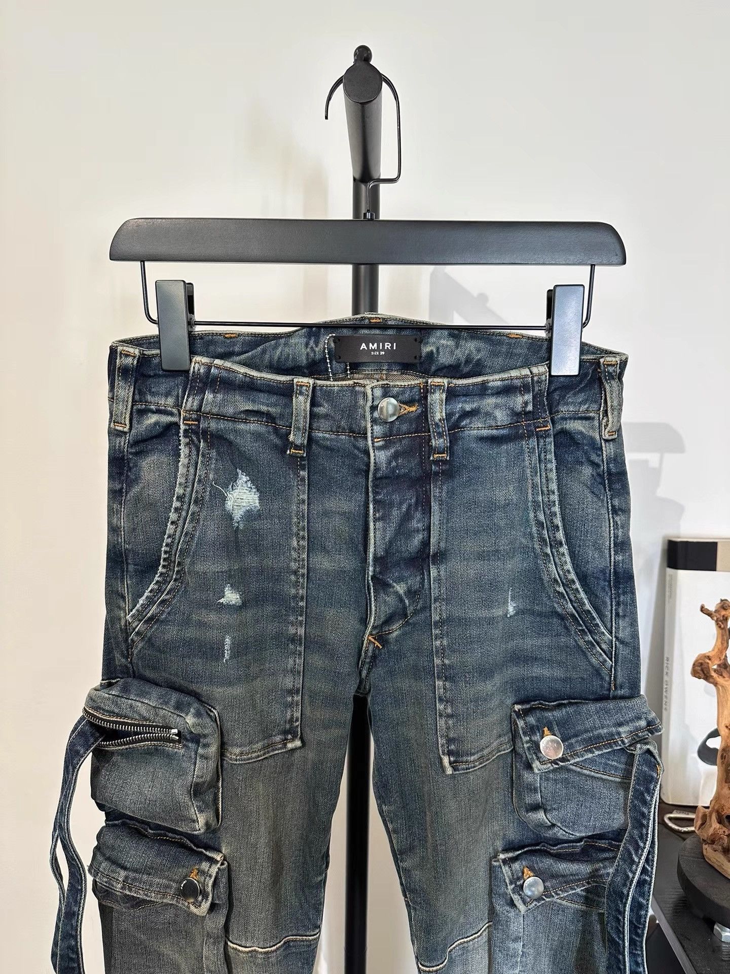 Amiri Blue Multi-pocket Cargo Pants Size US 32 / EU 48 - 8 Thumbnail