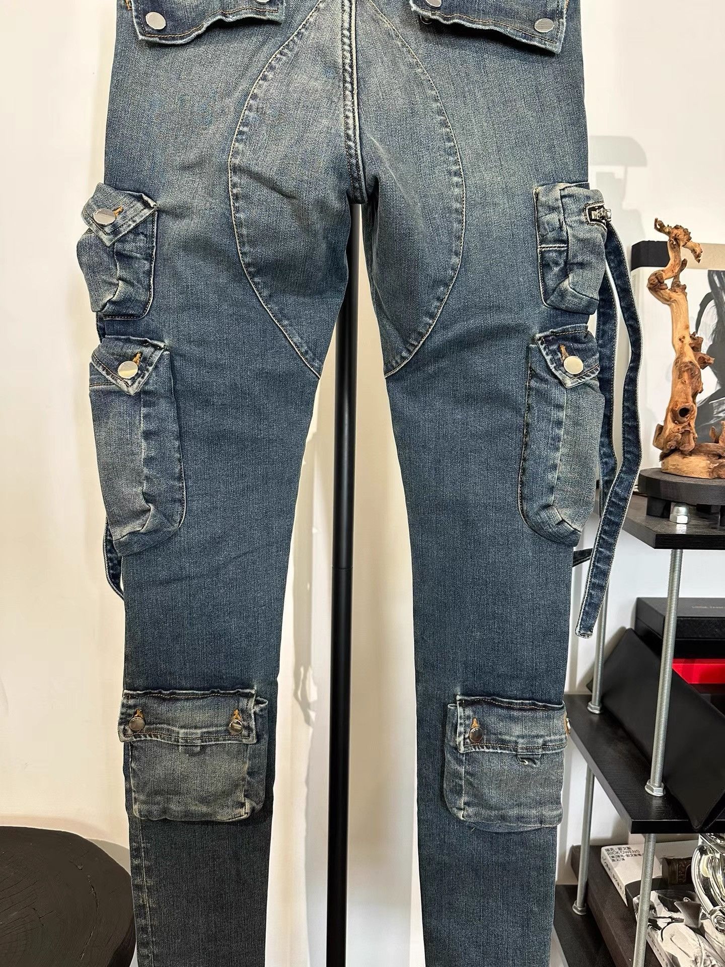 Amiri Blue Multi-pocket Cargo Pants Size US 32 / EU 48 - 7 Thumbnail