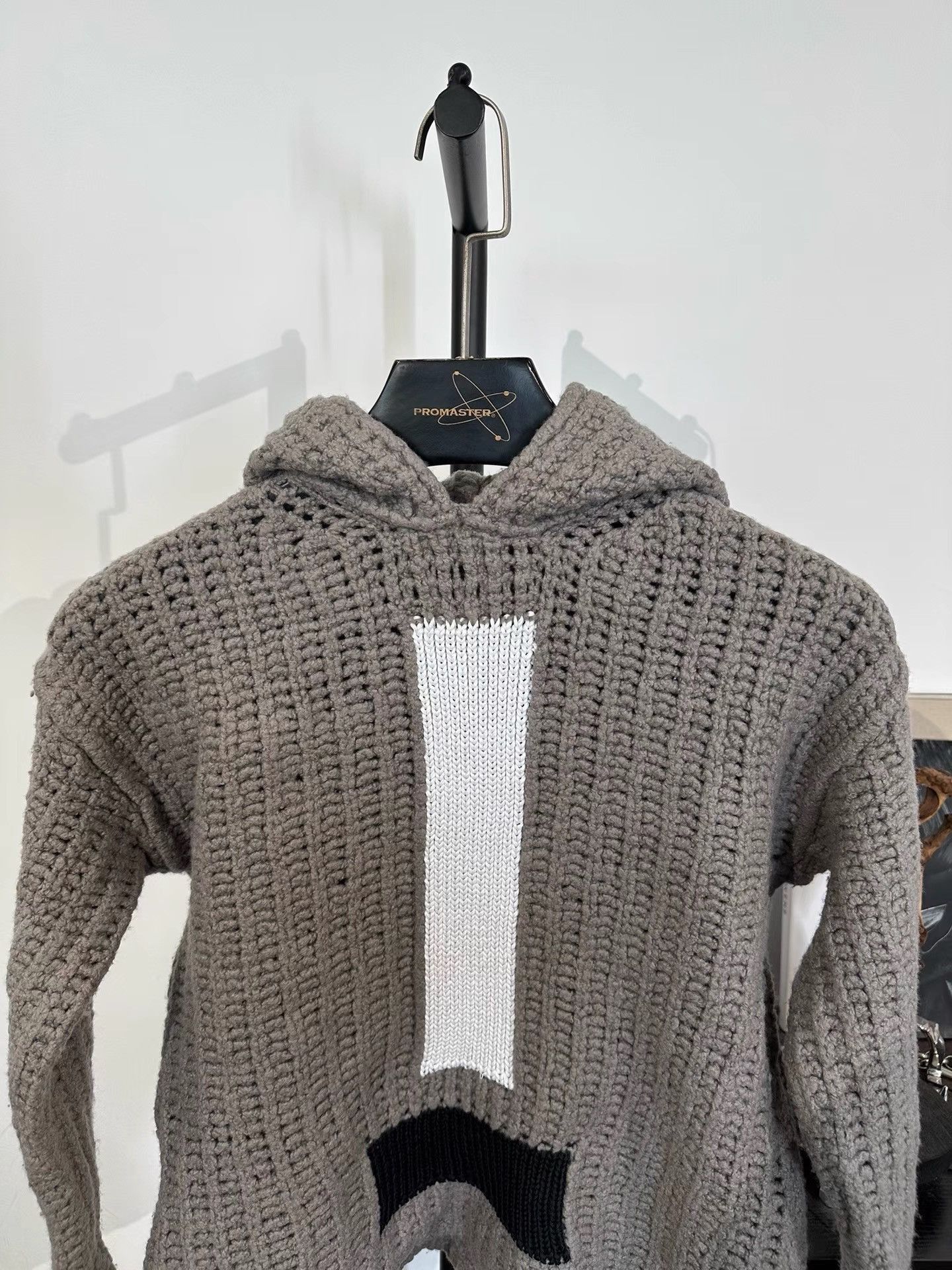 Rick Owens Hooded Knitted Sweater Coat in Gray Size US M / EU 48-50 / 2 - 3 Thumbnail