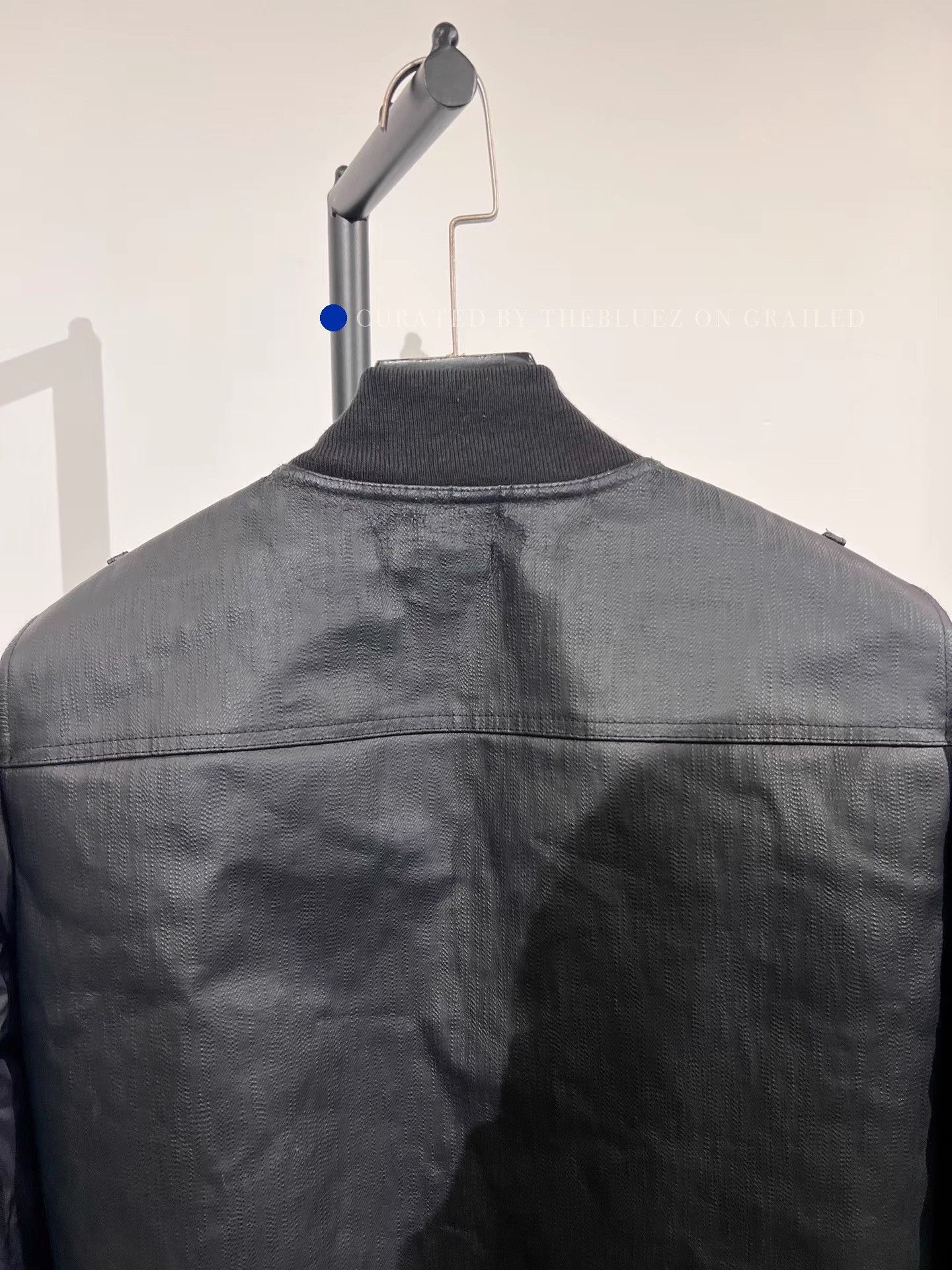 Rick Owens Gradient Coated MA-1 Bomber Jacket in Silver Size US M / EU 48-50 / 2 - 4 Thumbnail