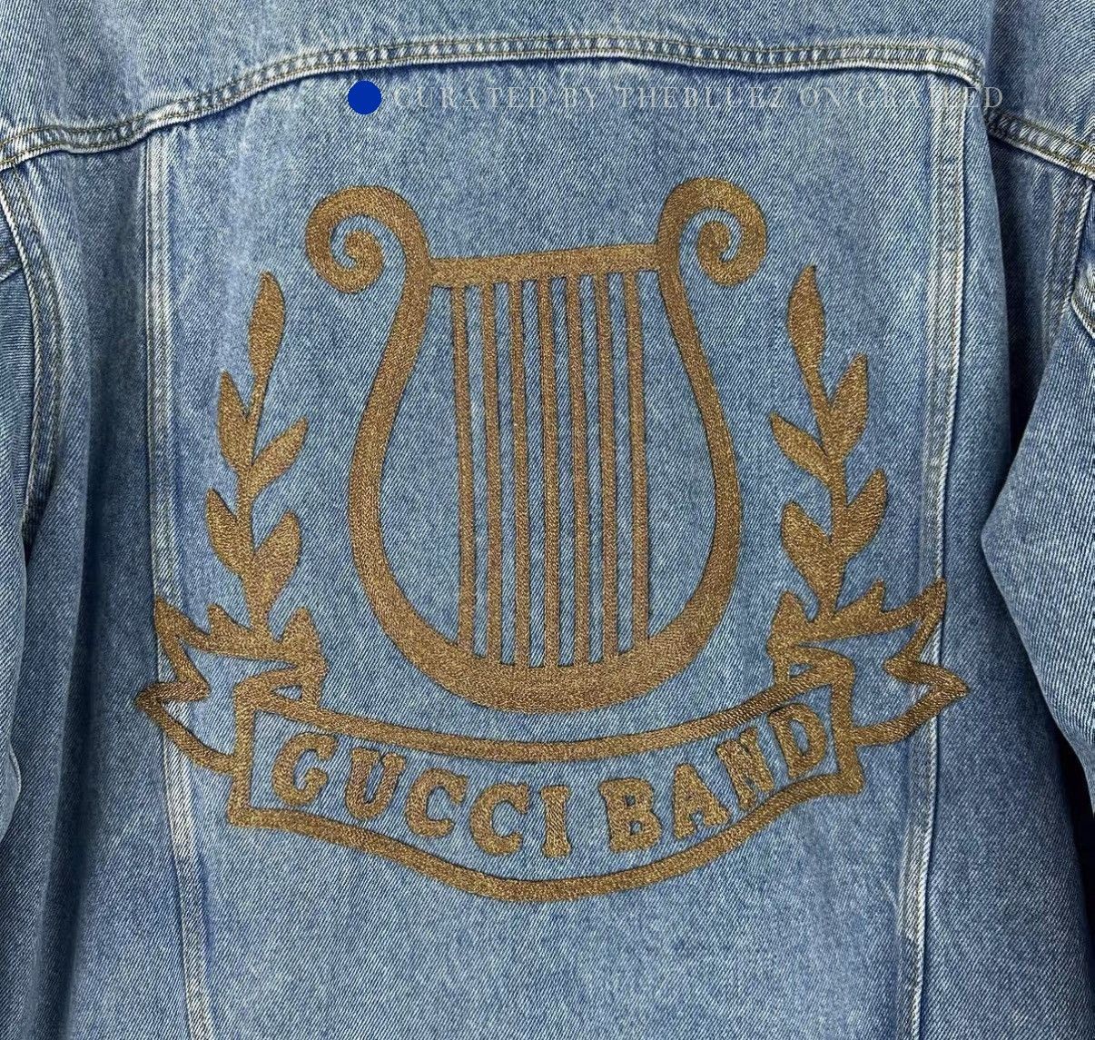 Gucci Eye-catching Logo Embroidered Denim Jacket Size US M / EU 48-50 / 2 - 4 Thumbnail