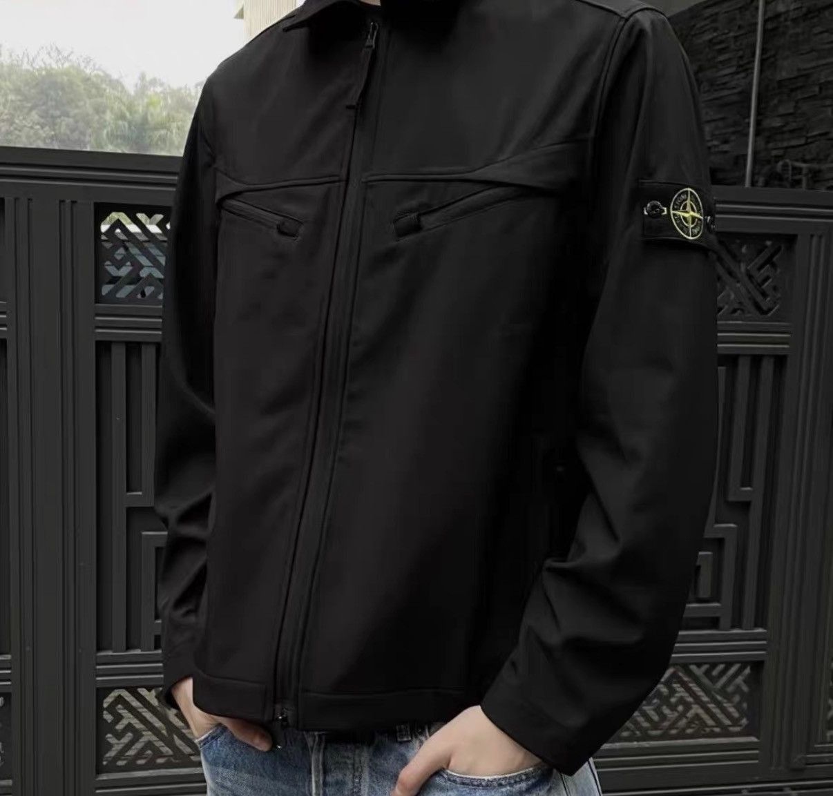 Stone Island Lightweight Black Soft Shell Jacket in Size S Size US S / EU 44-46 / 1 - 7 Thumbnail