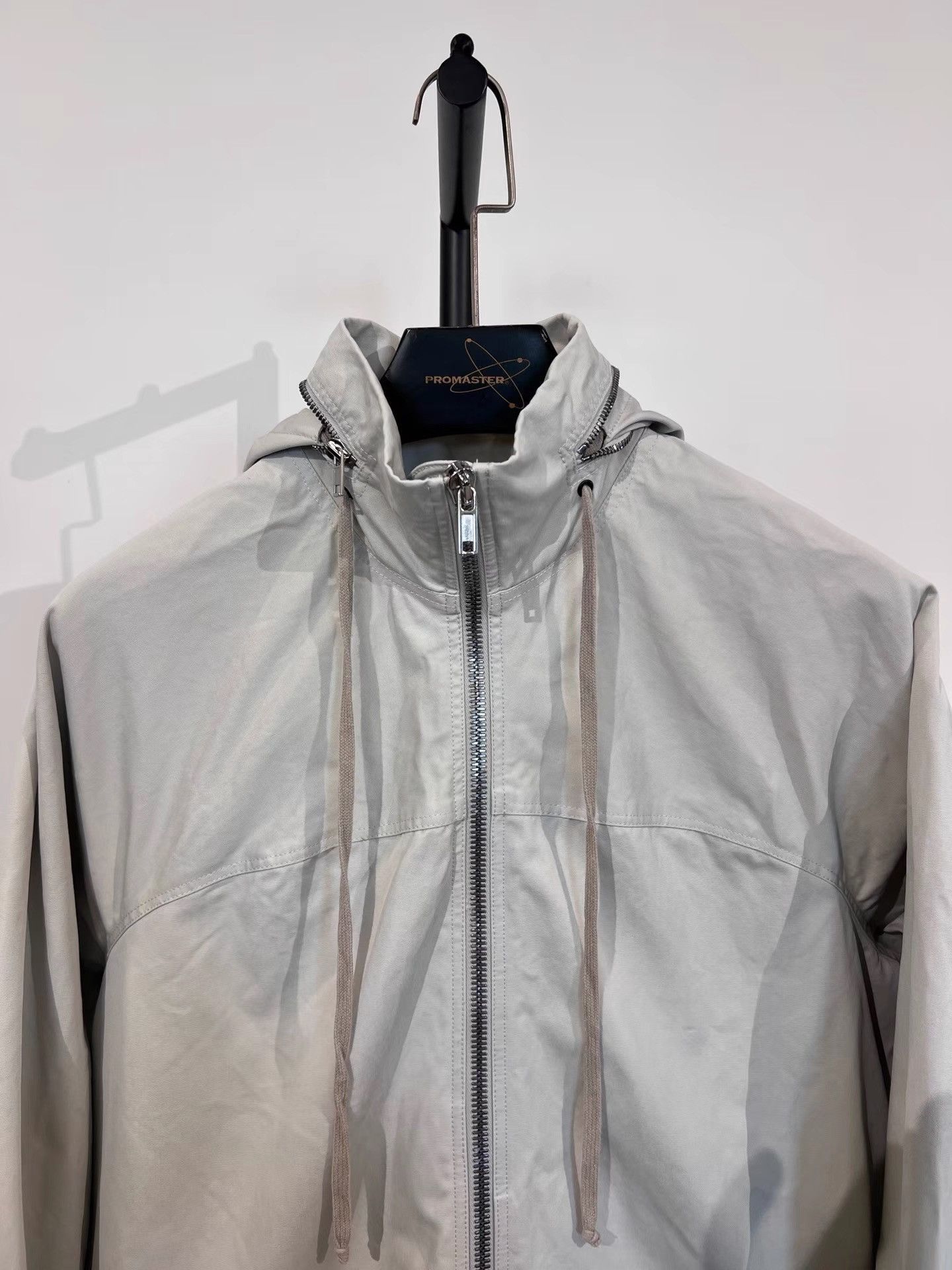 Rick Owens Hooded Stand Collar Jacket in Gray Size US M / EU 48-50 / 2 - 3 Thumbnail