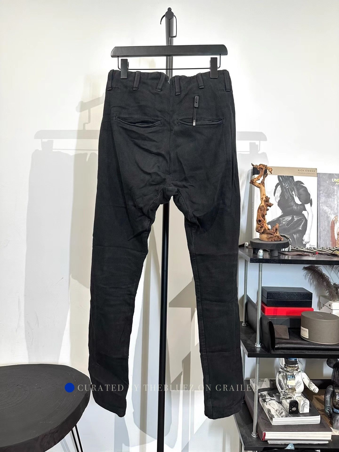 11 By Boris Bidjan Saberi Asymmetric Button Detail Black Casual Pants Size US 32 / EU 48 - 2 Thumbnail