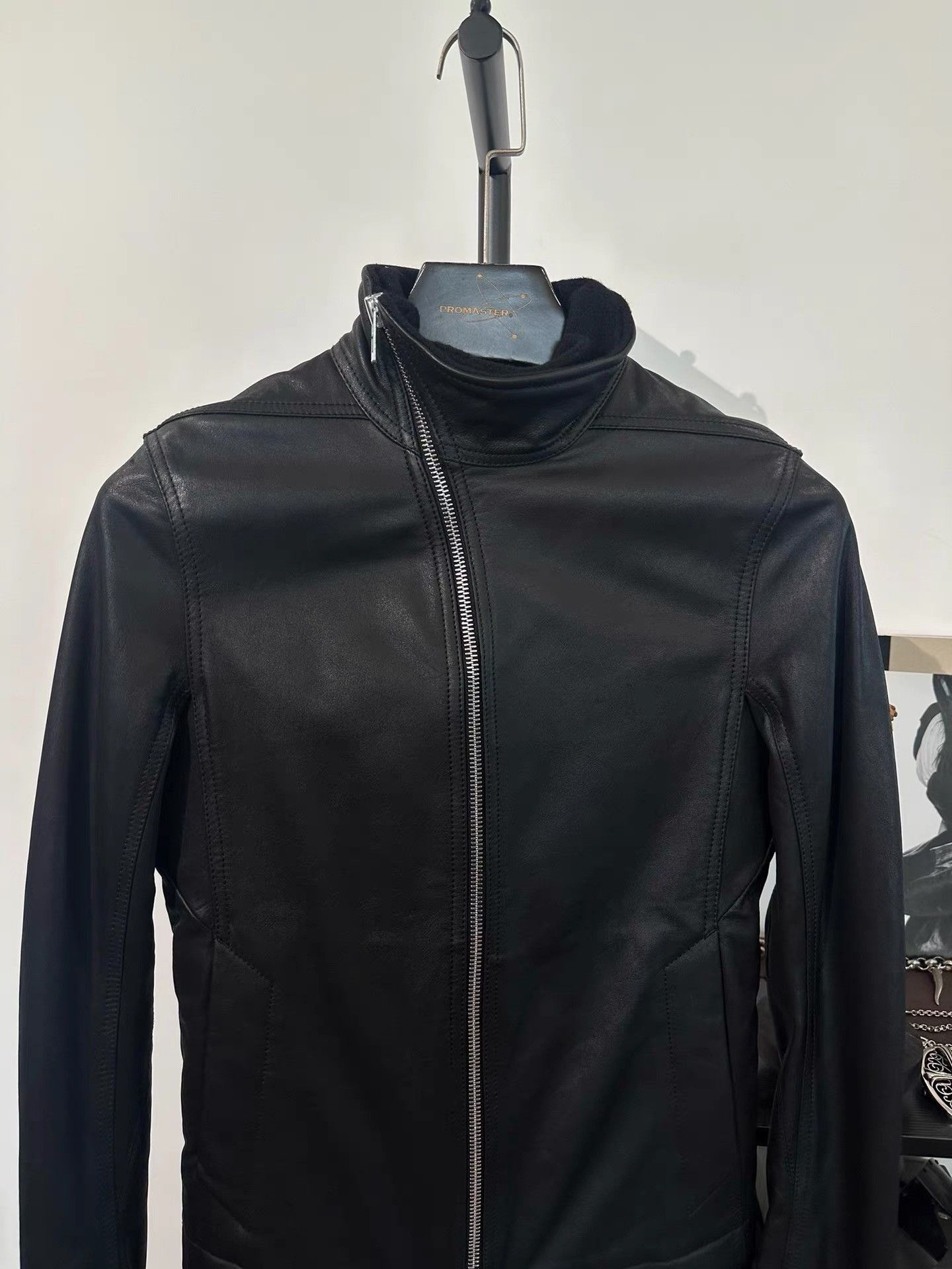 Rick Owens Mid-Length Black Woolen Coat Size US S / EU 44-46 / 1 - 5 Thumbnail