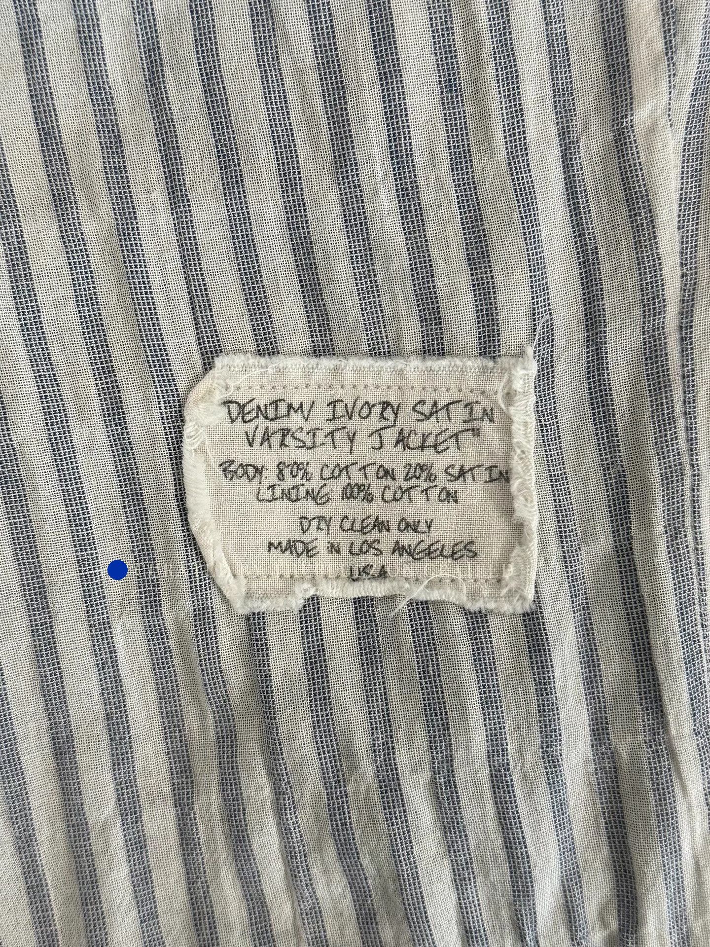 Greg Lauren Distressed Silk Spliced Baseball Jacket Size US M / EU 48-50 / 2 - 8 Thumbnail