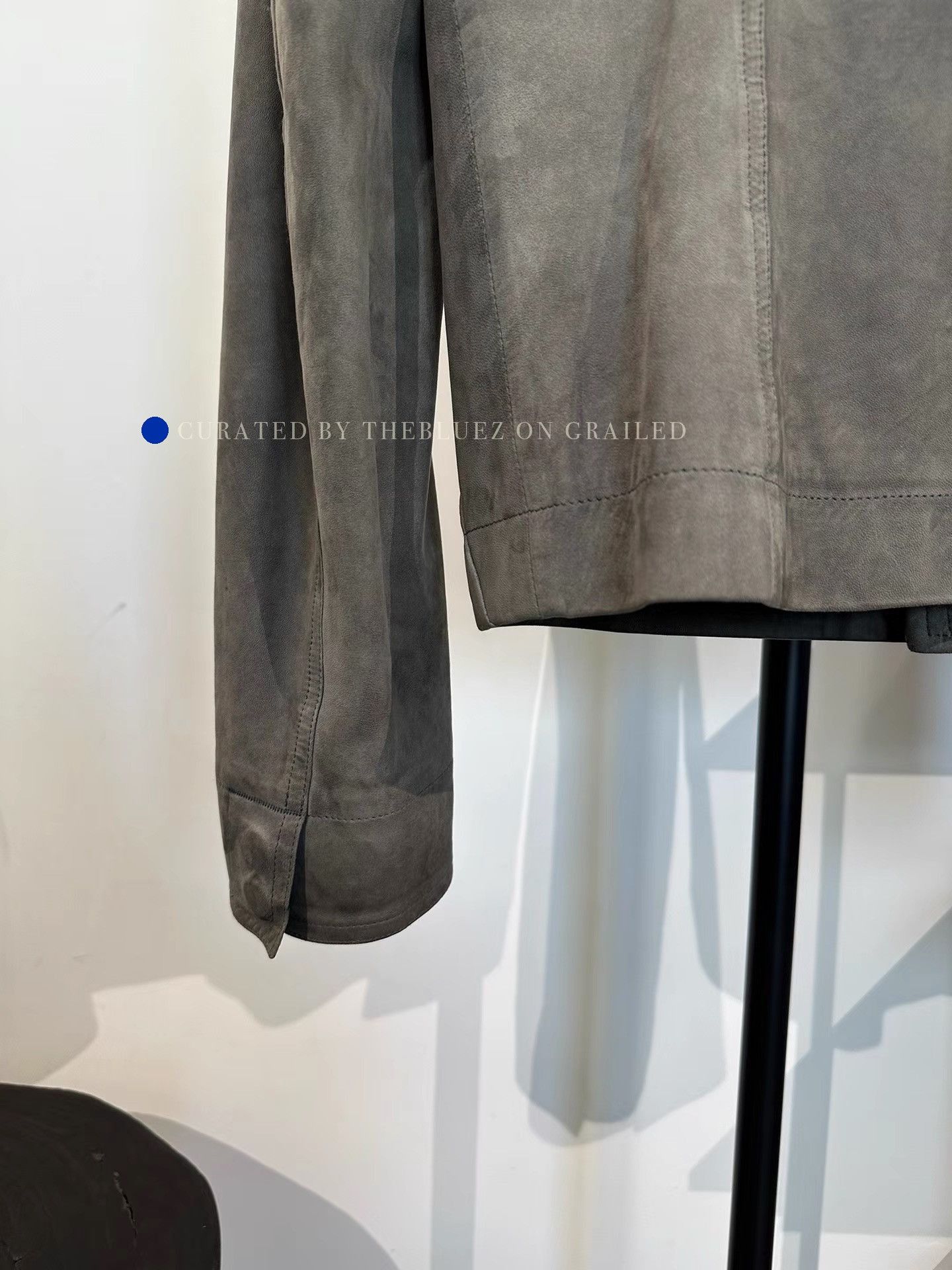 Rick Owens Suede Stand Collar Leather Jacket Size US M / EU 48-50 / 2 - 5 Thumbnail