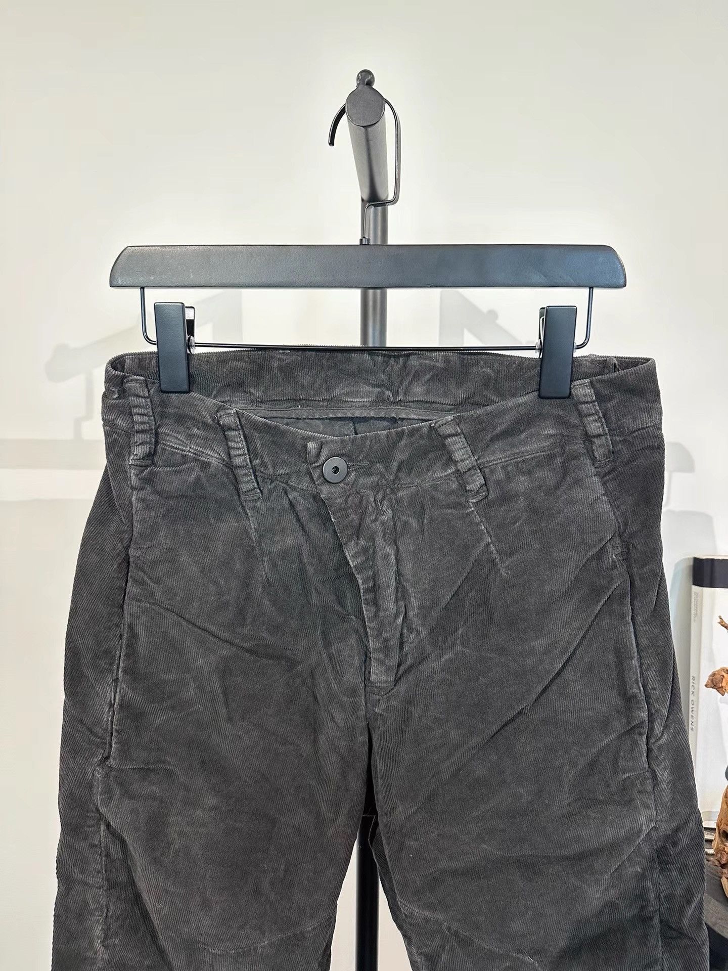 11 By Boris Bidjan Saberi Faded Black Curved Casual Pants Size US 32 / EU 48 - 5 Thumbnail