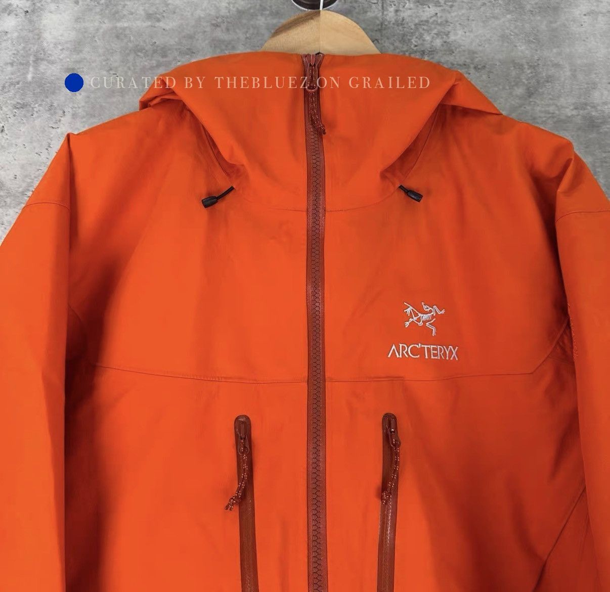 Arc'teryx Lightweight Orange Hooded Hard Shell Jacket Size US L / EU 52-54 / 3 - 3 Thumbnail