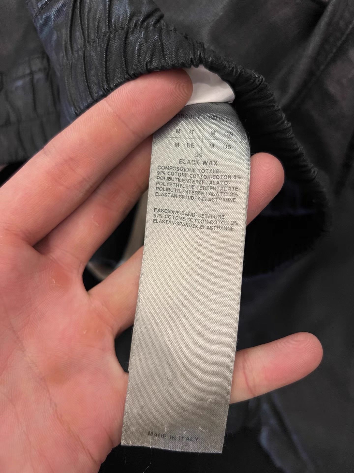 Rick Owens Wax-Coated Cropped Black Pants Size US 32 / EU 48 - 8 Thumbnail