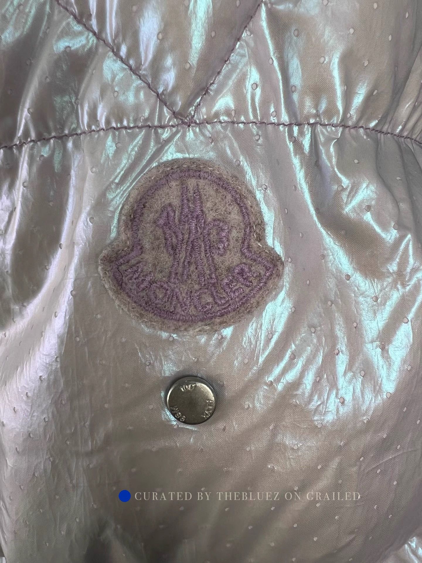 Moncler Iridescent Hooded Down Jacket Size US M / EU 48-50 / 2 - 3 Thumbnail