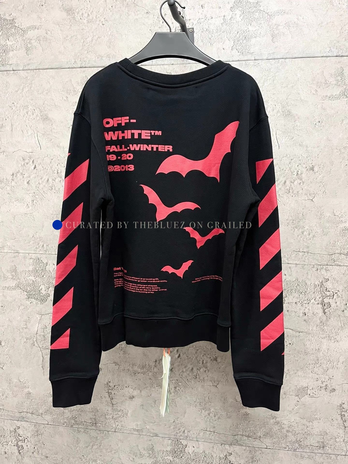 Off-White Black Bat Print Sweatshirt Size US S / EU 44-46 / 1 - 2 Thumbnail