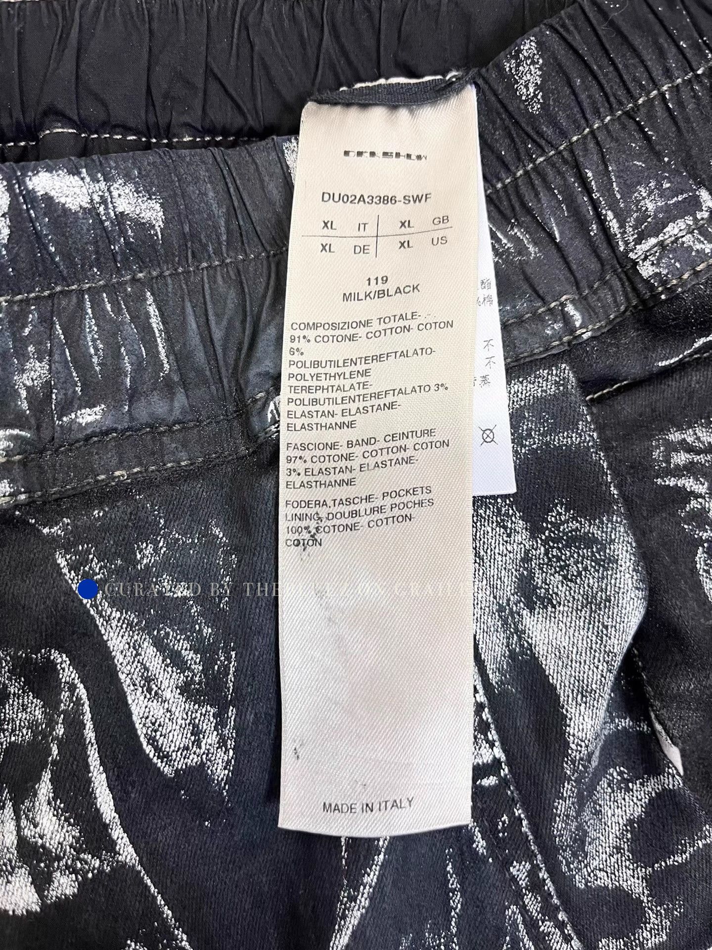 Rick Owens Black Painted Cargo Pants Size US 32 / EU 48 - 4 Thumbnail